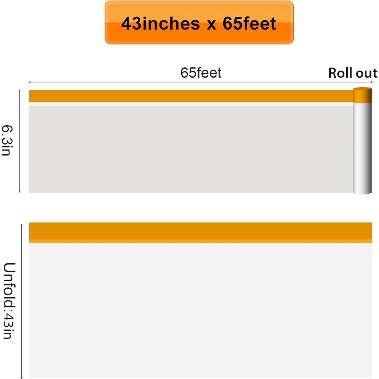 Película de Enmascarar Pre-tapada 109 cm x 20 m - 3 Rollos