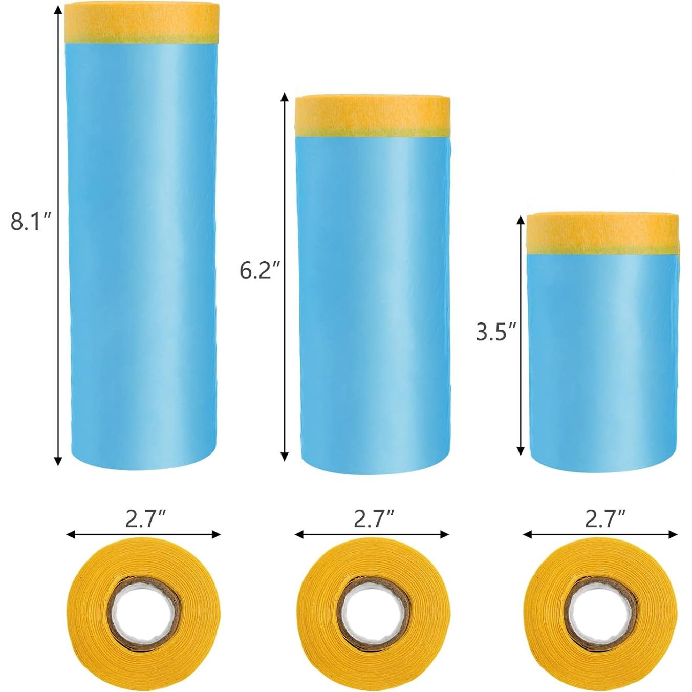 Hedume Cinta y Cortina de Enmascarar 6 Rollos para Pintura
