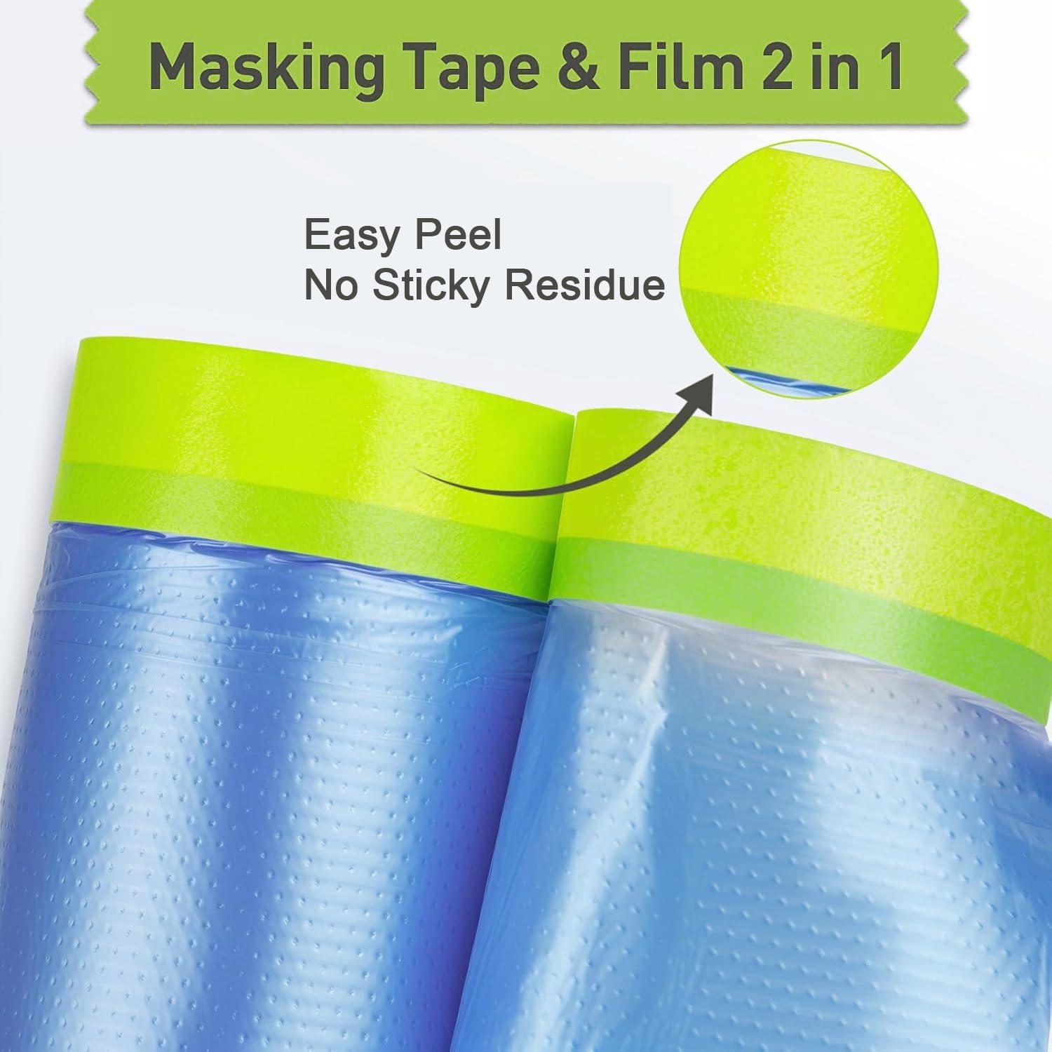 Película de Enmascarar Pre-tapada Jiyocy 55.88 cm x 20.12 m