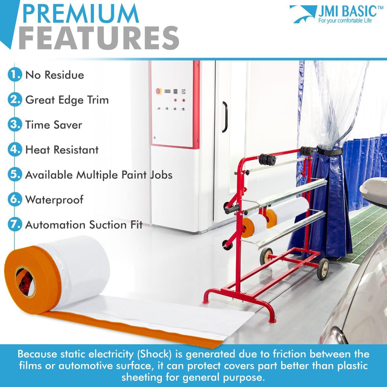 Cinta de enmascarar automotriz JMI BASIC 19.81m x 5cm