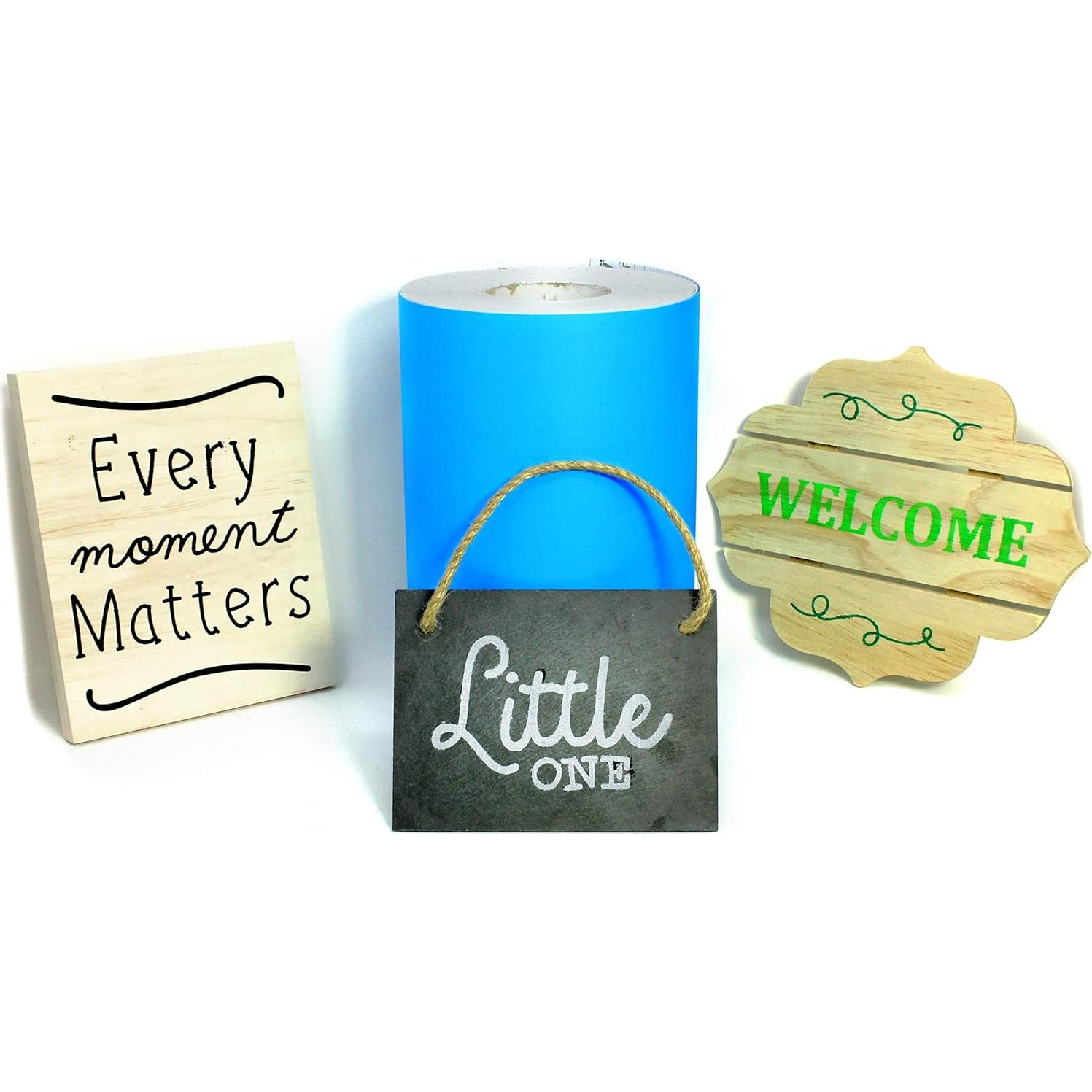 Vinilo de Plantilla Azul VViViD 30.48x1.83m + Cinta Transferencia 30.48x2.13m