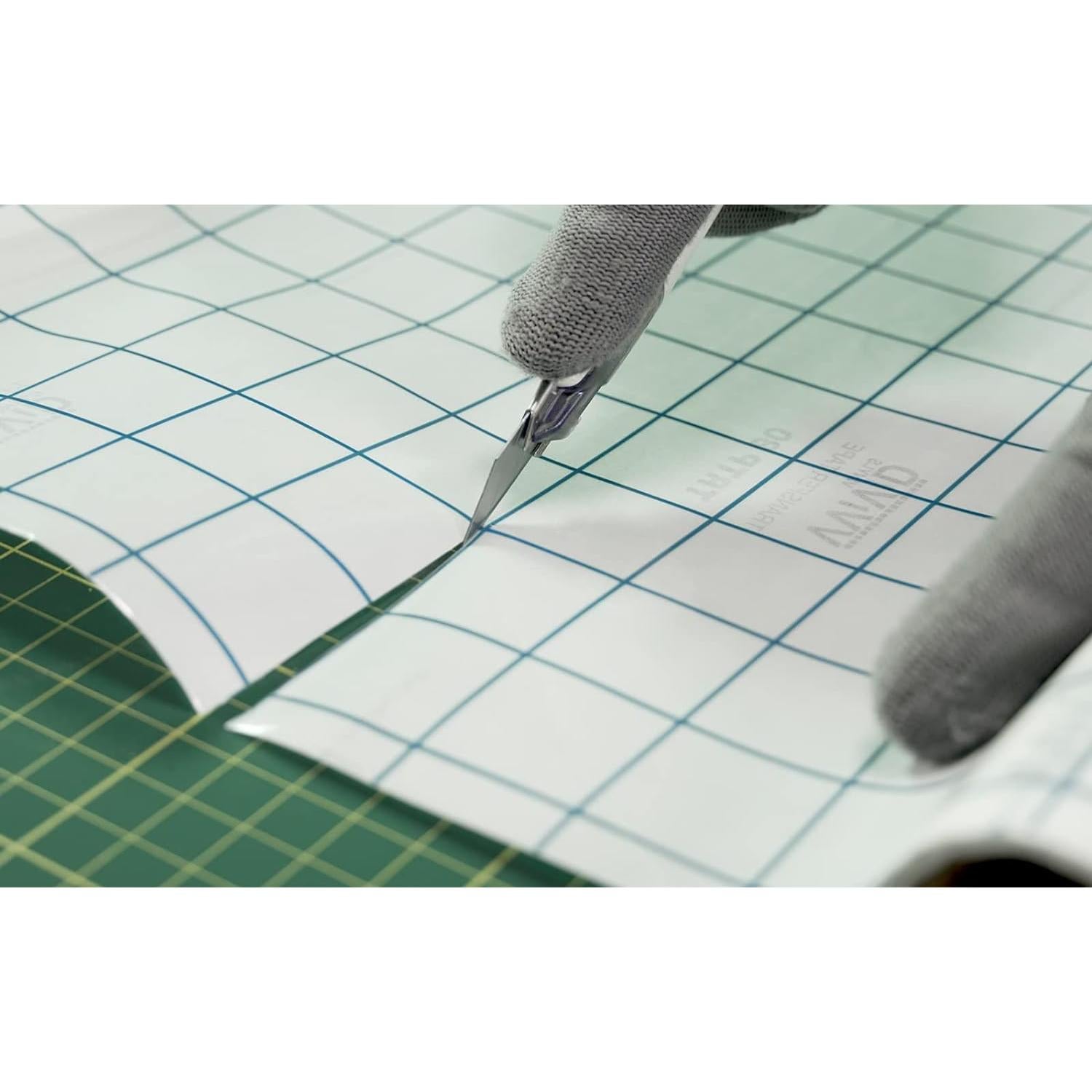 Vinilo de Plantilla Azul VViViD 30.48x1.83m + Cinta Transferencia 30.48x2.13m