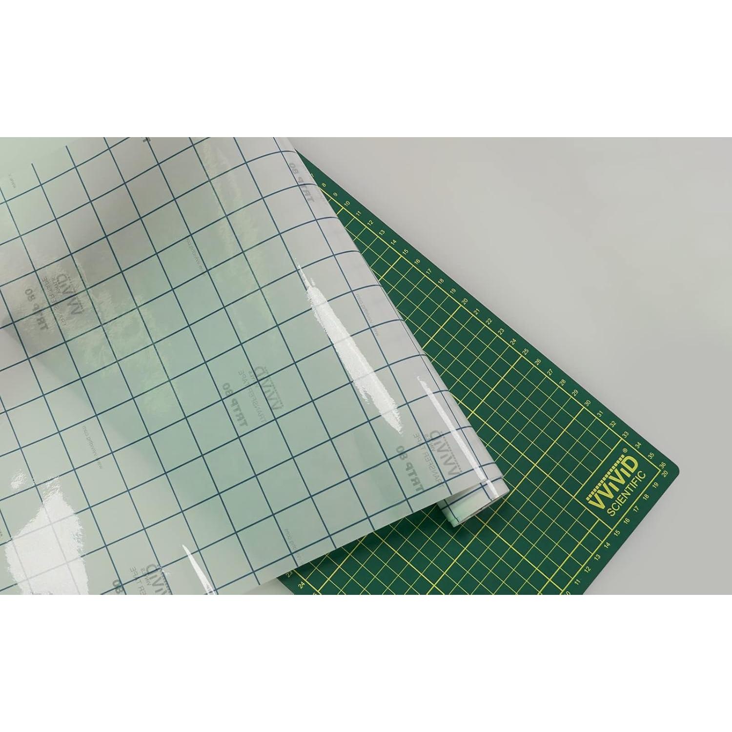 Vinilo de Plantilla Azul VViViD 30.48x1.83m + Cinta Transferencia 30.48x2.13m