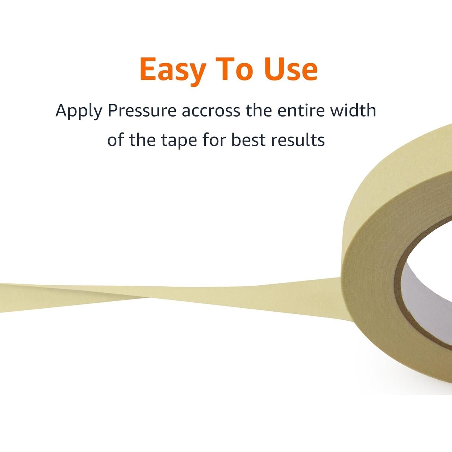 Cinta de Enmascarar Amazon Basics Beige 3 Rollos 0.7" x 54.86m