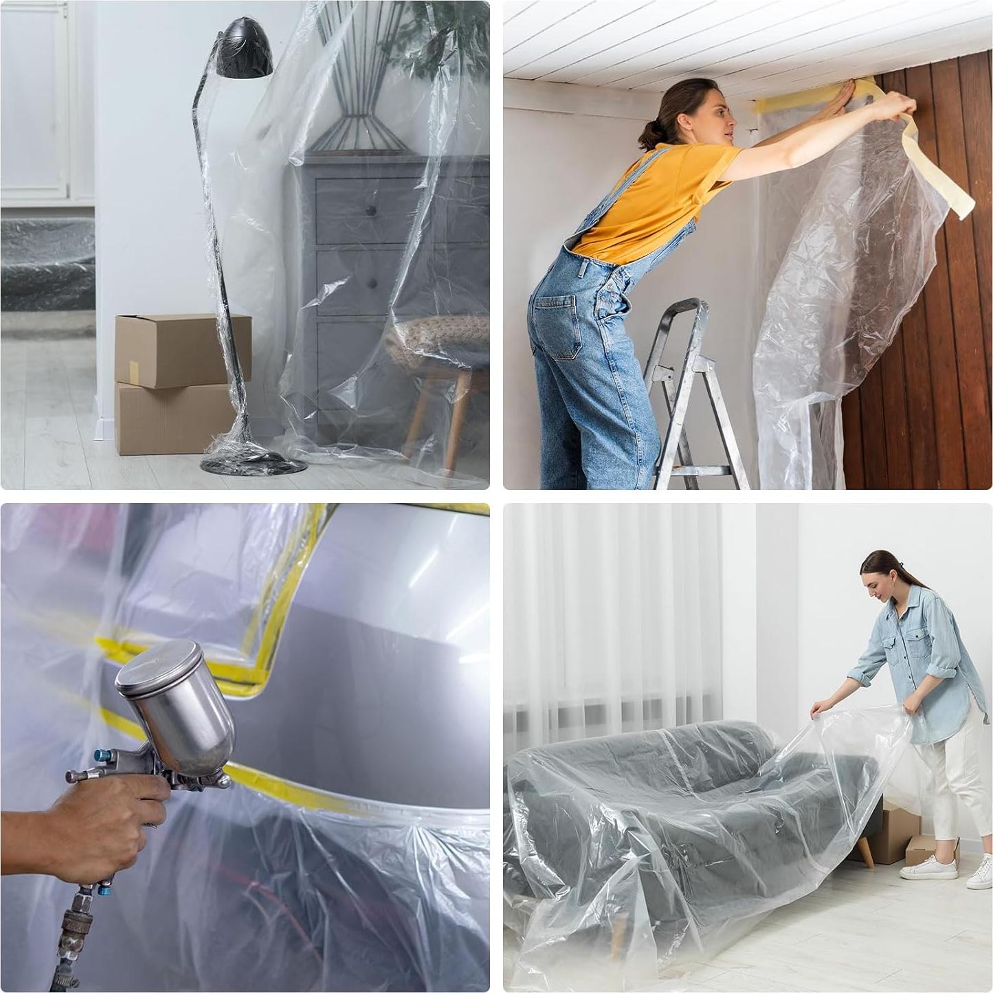 Película de Enmascarar HARFINGTON 400cm x 20m Doble Adhesiva