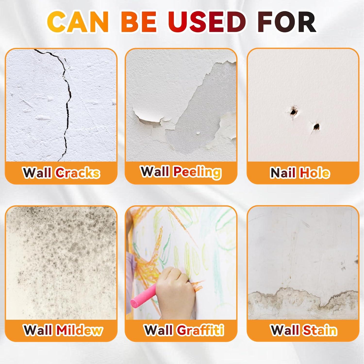 Kit de Pintura de Retoque Clennaner 500g Blanco Mate con Rodillo