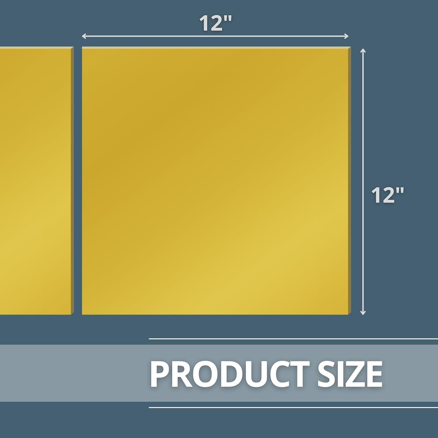 Paquete de 4 Hojas de Espejo Acrílico Dorado 30.48 cm - Killer's Instinct