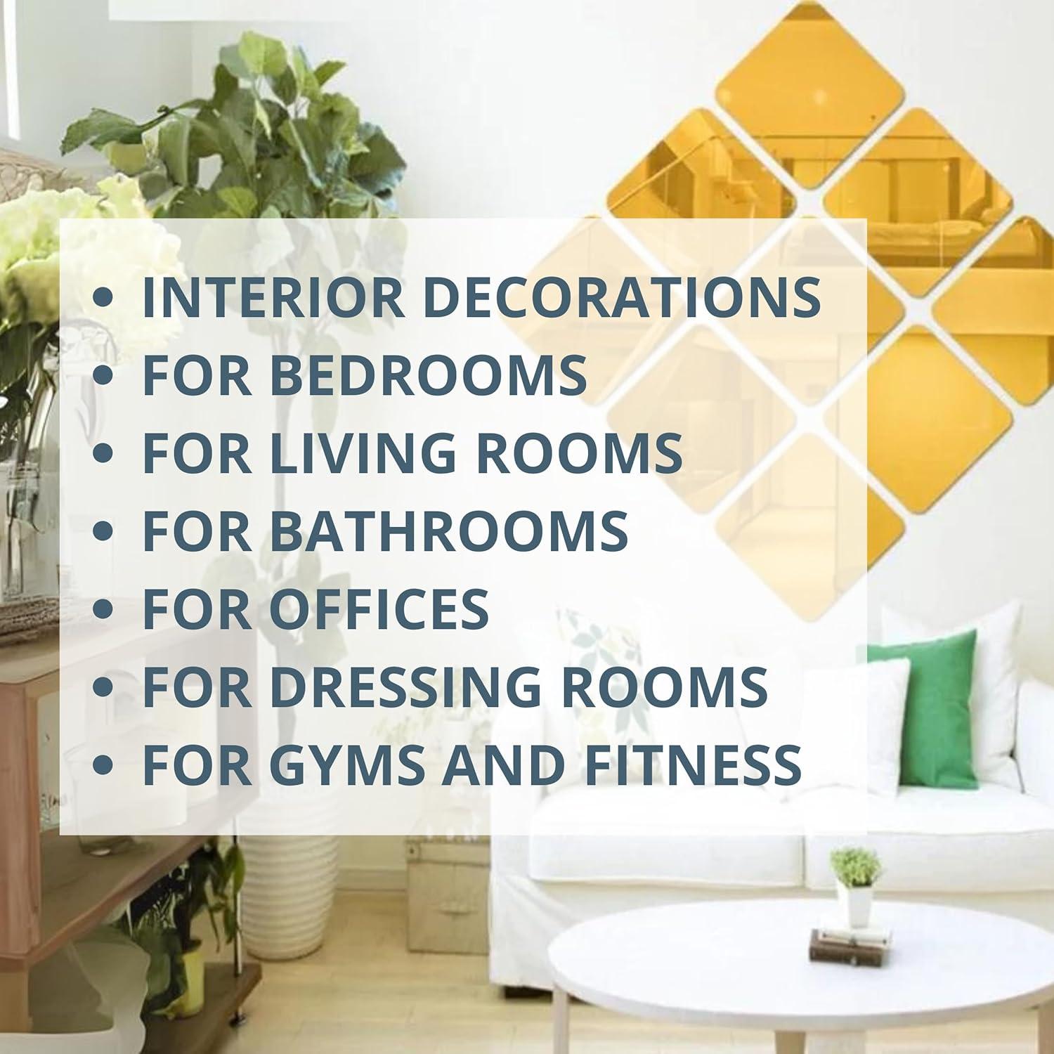 Paquete de 4 Hojas de Espejo Acrílico Dorado 30.48 cm - Killer's Instinct