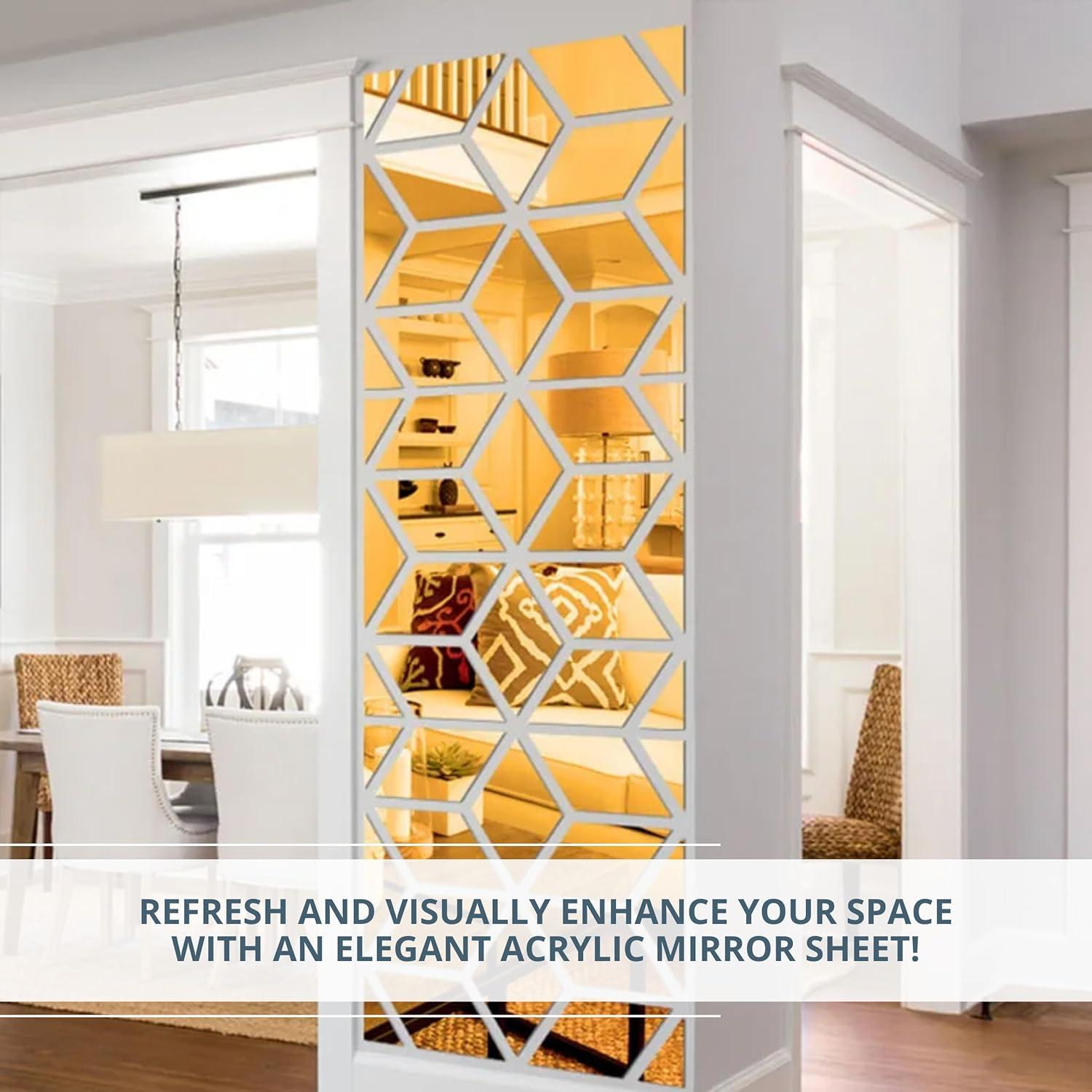 Paquete de 4 Hojas de Espejo Acrílico Dorado 30.48 cm - Killer's Instinct