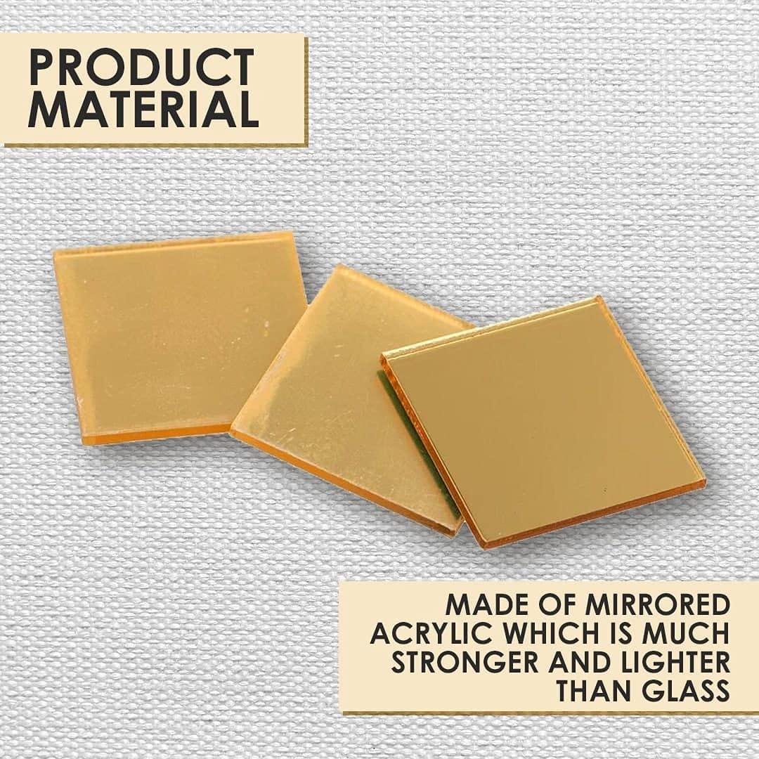 Hoja de Espejo Acrílico Dorado 30.48cm x 30.48cm 3.175mm