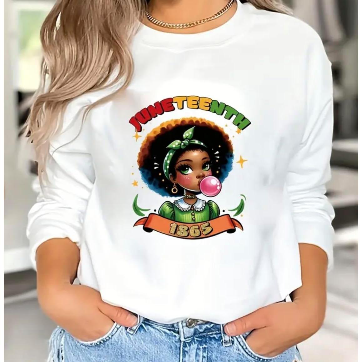 Transferencia de Calor Vinilo 4pcs Genérico Juneteenth 1865