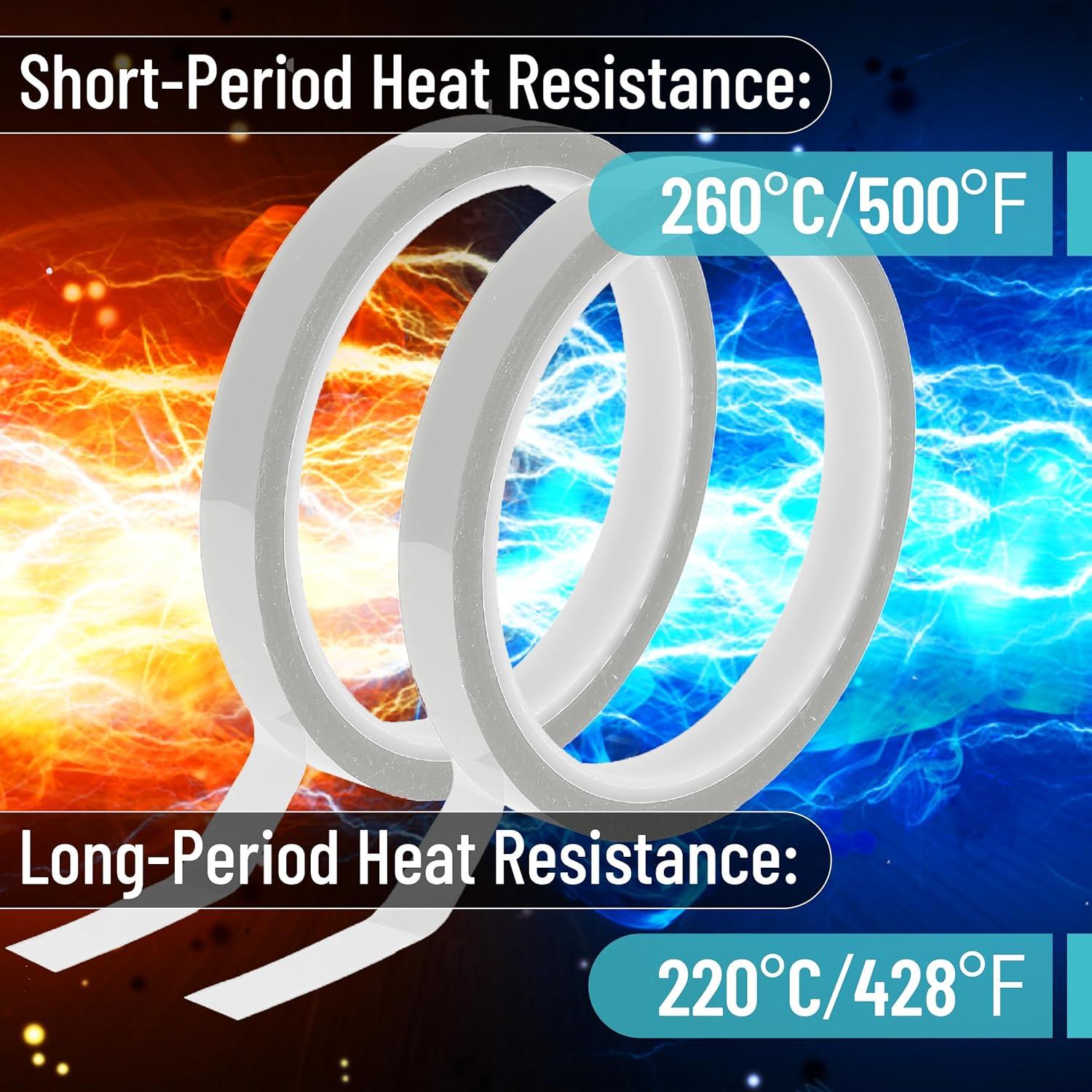 Cinta Térmica Mr. Pen 10mm x 33m - 2 Rollos Plata Resistente