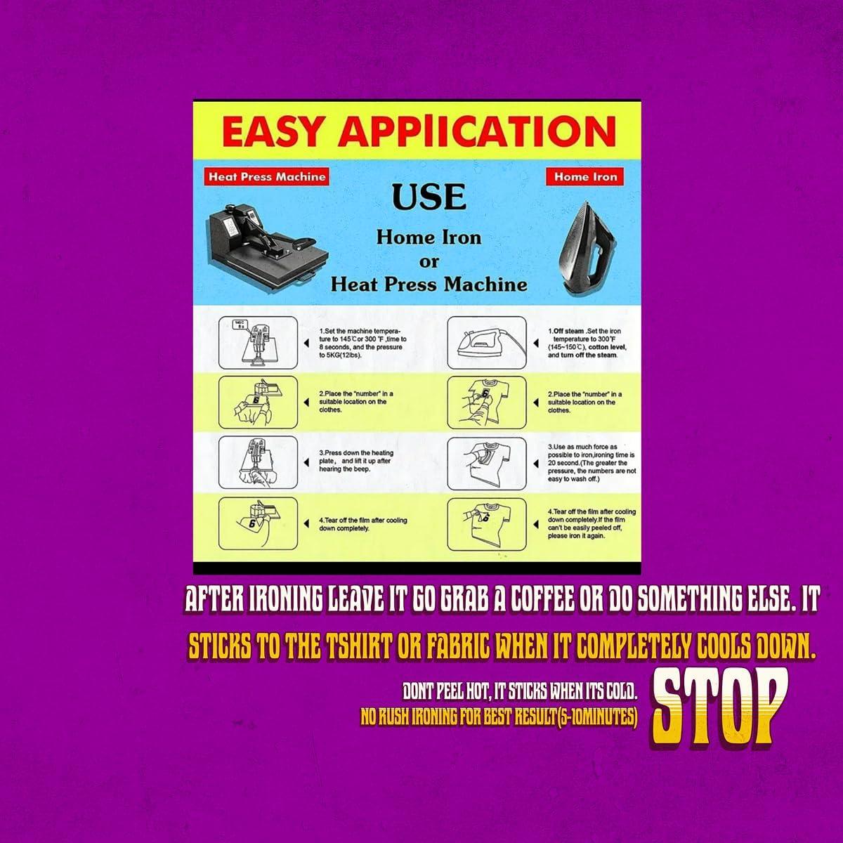 Conjunto 3 Transferencias de Plancha DTF Genérico 25.4 cm