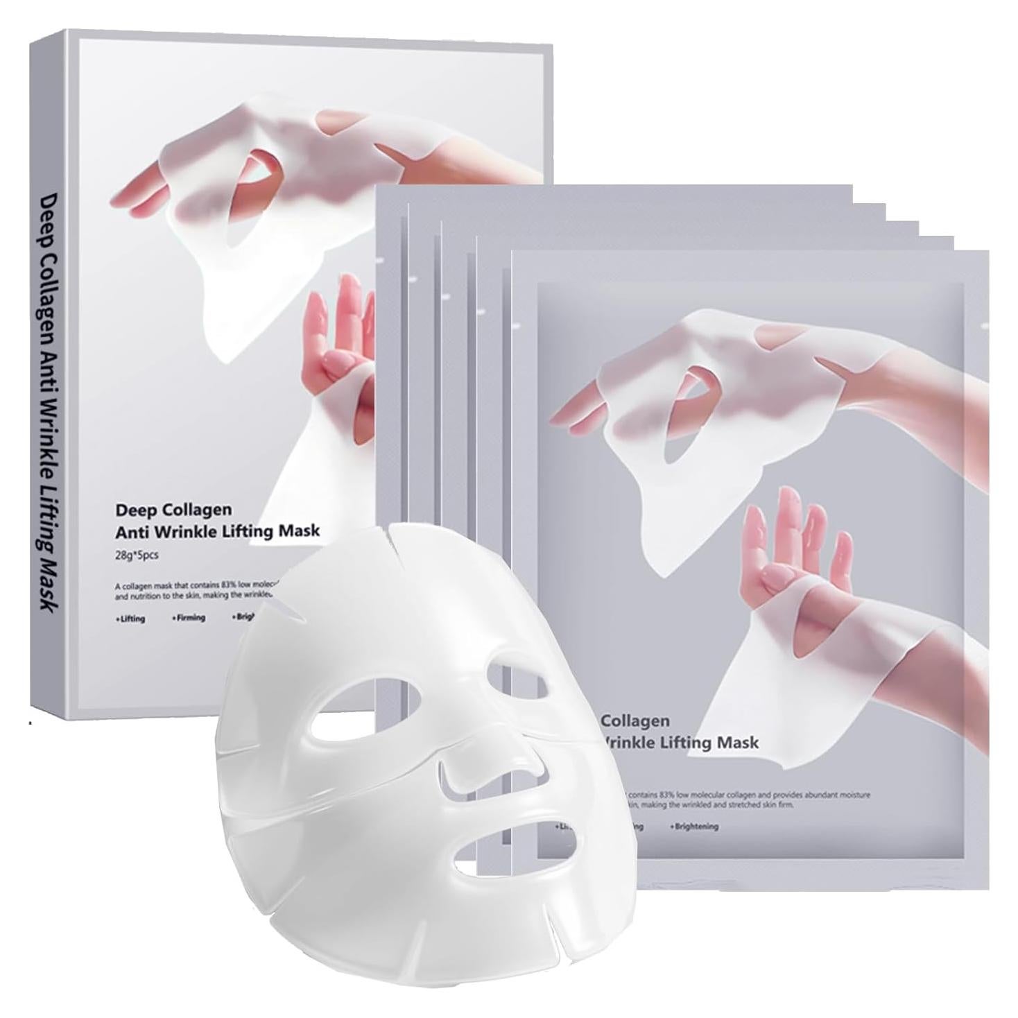 Mascarilla Facial de Colágeno Hidrogel ONMYLOVIN - 5 Unidades