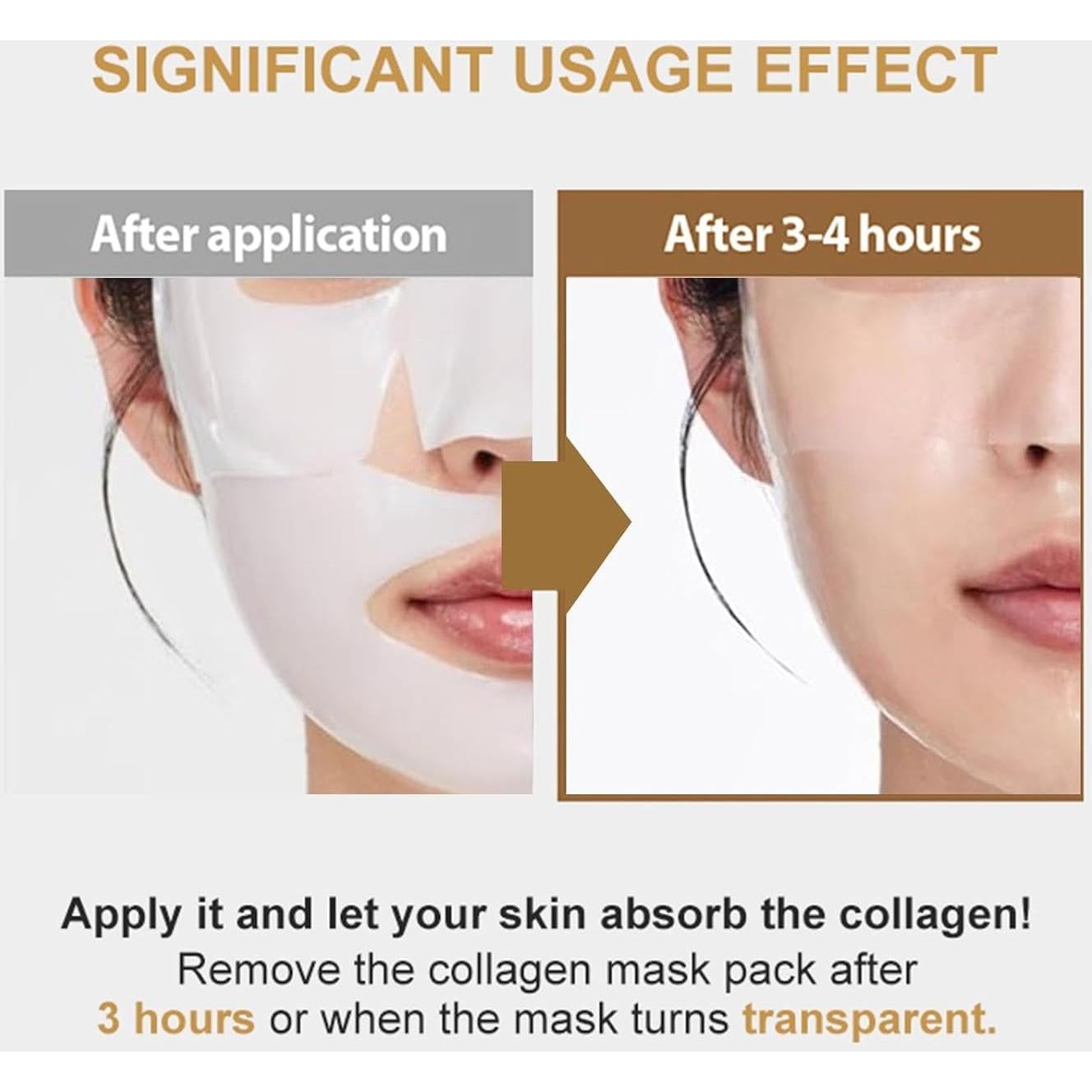 Mascarilla Facial de Colágeno Hidrogel ONMYLOVIN - 5 Unidades