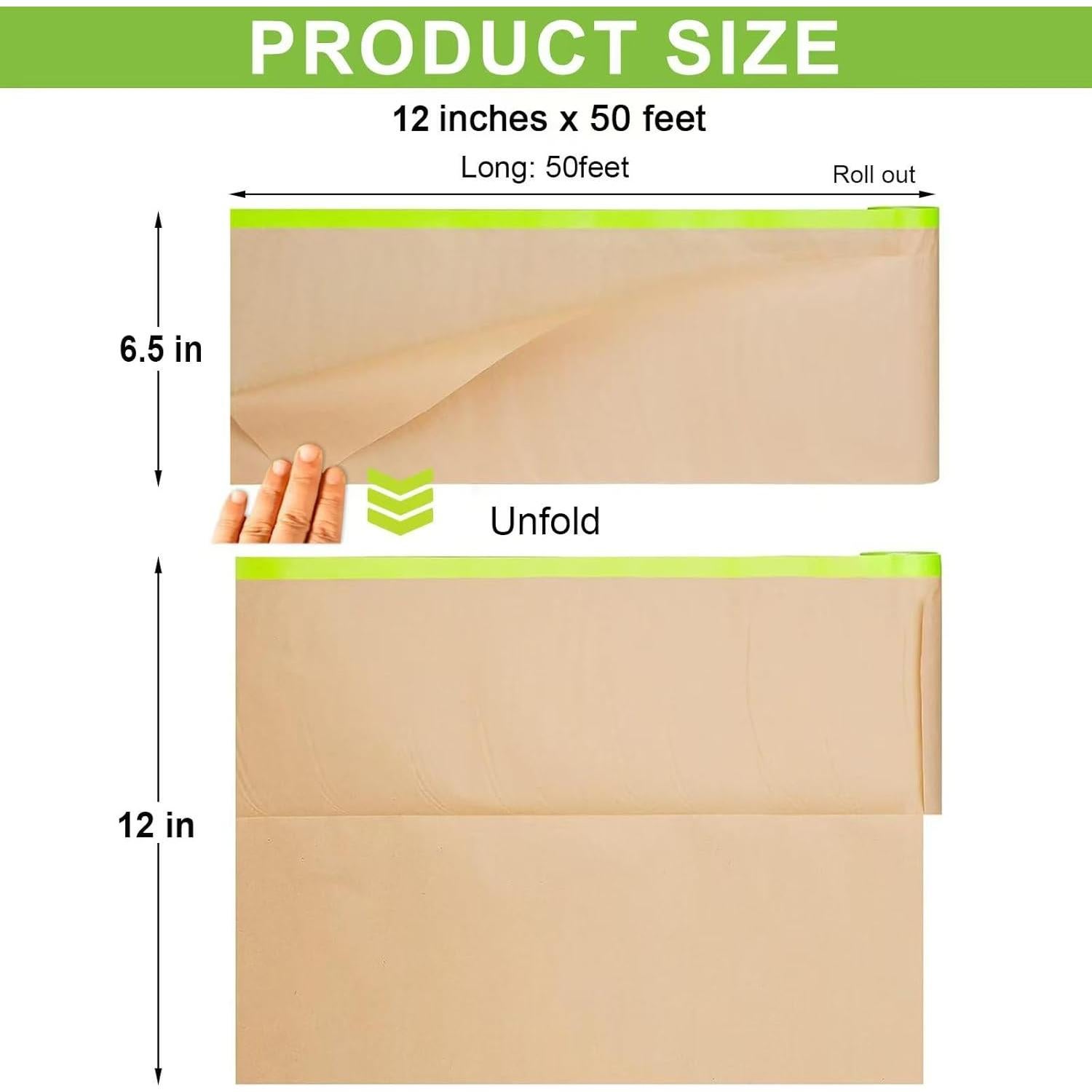 Papel de Enmascarar Pre-Adhesivo Yudahgan 30cm x 15m