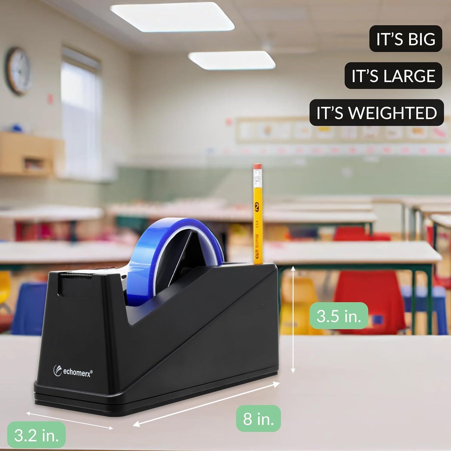 Dispensador de Cinta Echomerx para Sublimación - Negro, 1.09 kg