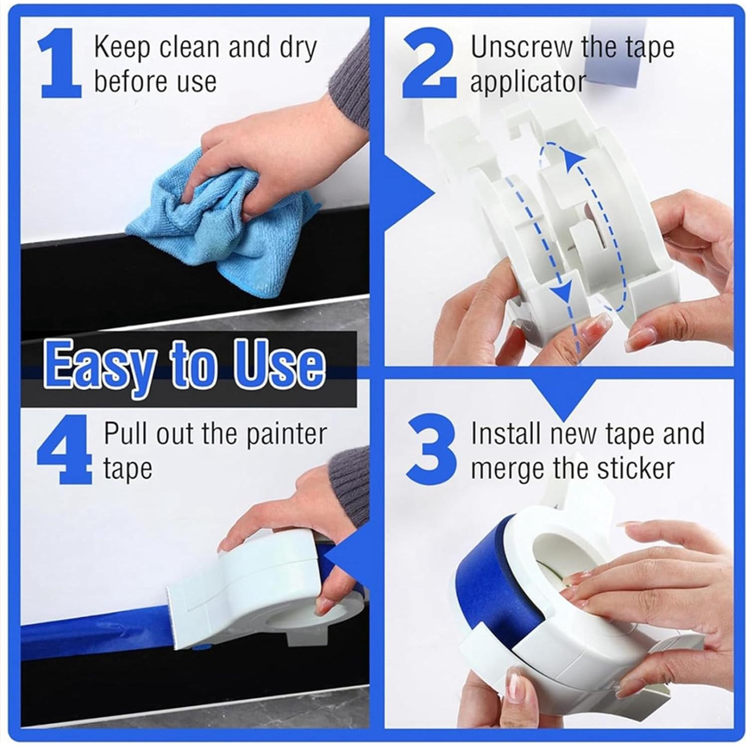 Dispensador de Cinta de Pintura Yunseity, Portátil y Preciso