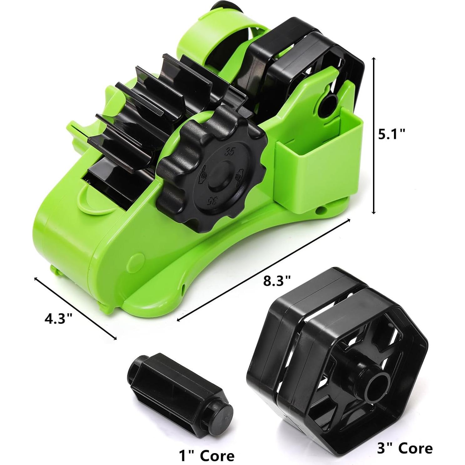 Dispensador de Cinta Térmica DEAYOU con 2 Núcleos 1" y 3"