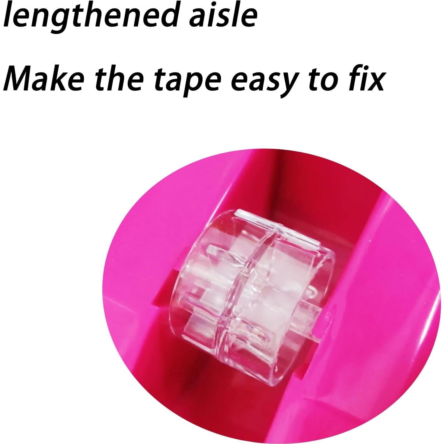 Dispensador de Cinta de Escritorio QILIMA Rosa Antideslizante