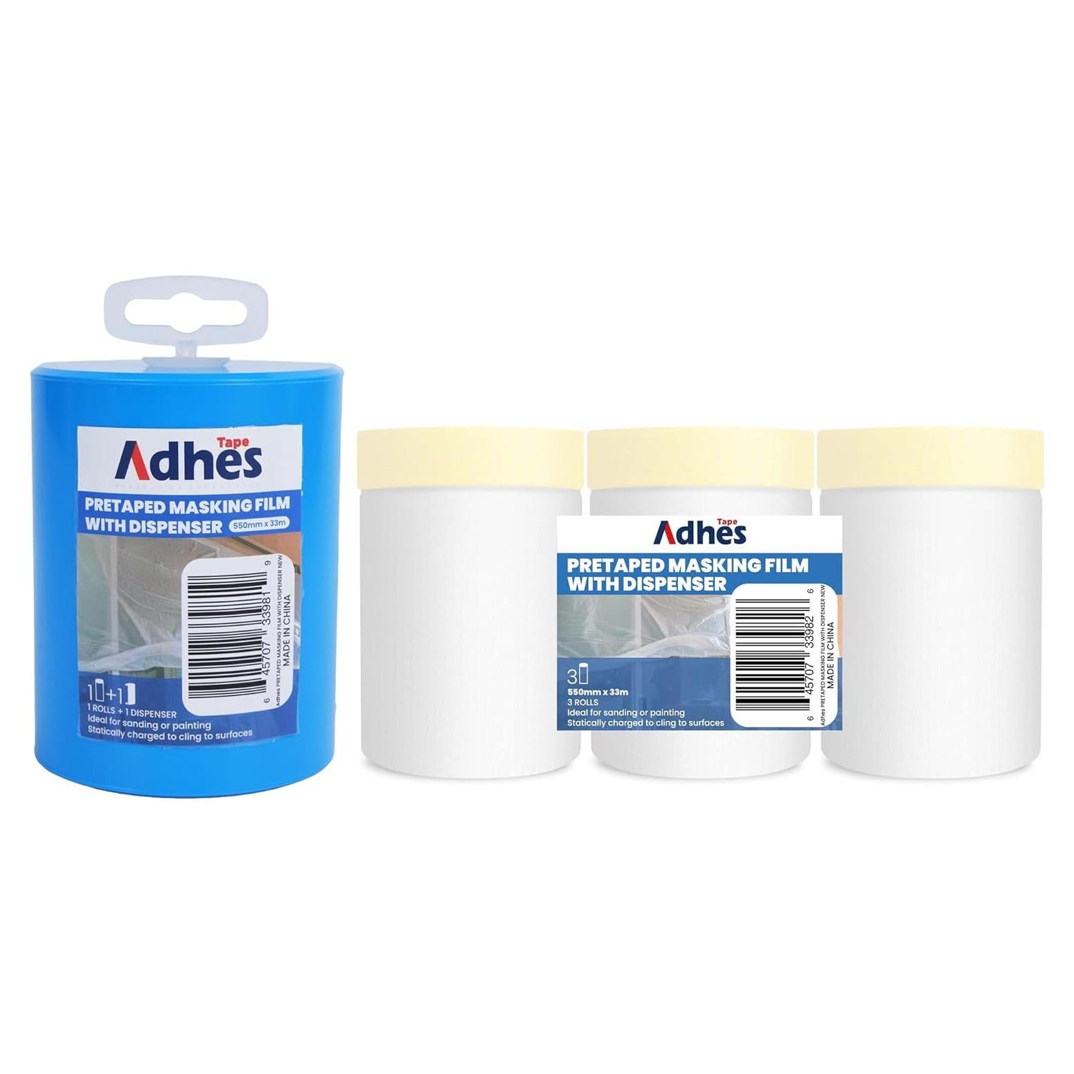 Película de enmascarar adhesiva 550mm x 33m con dispensador