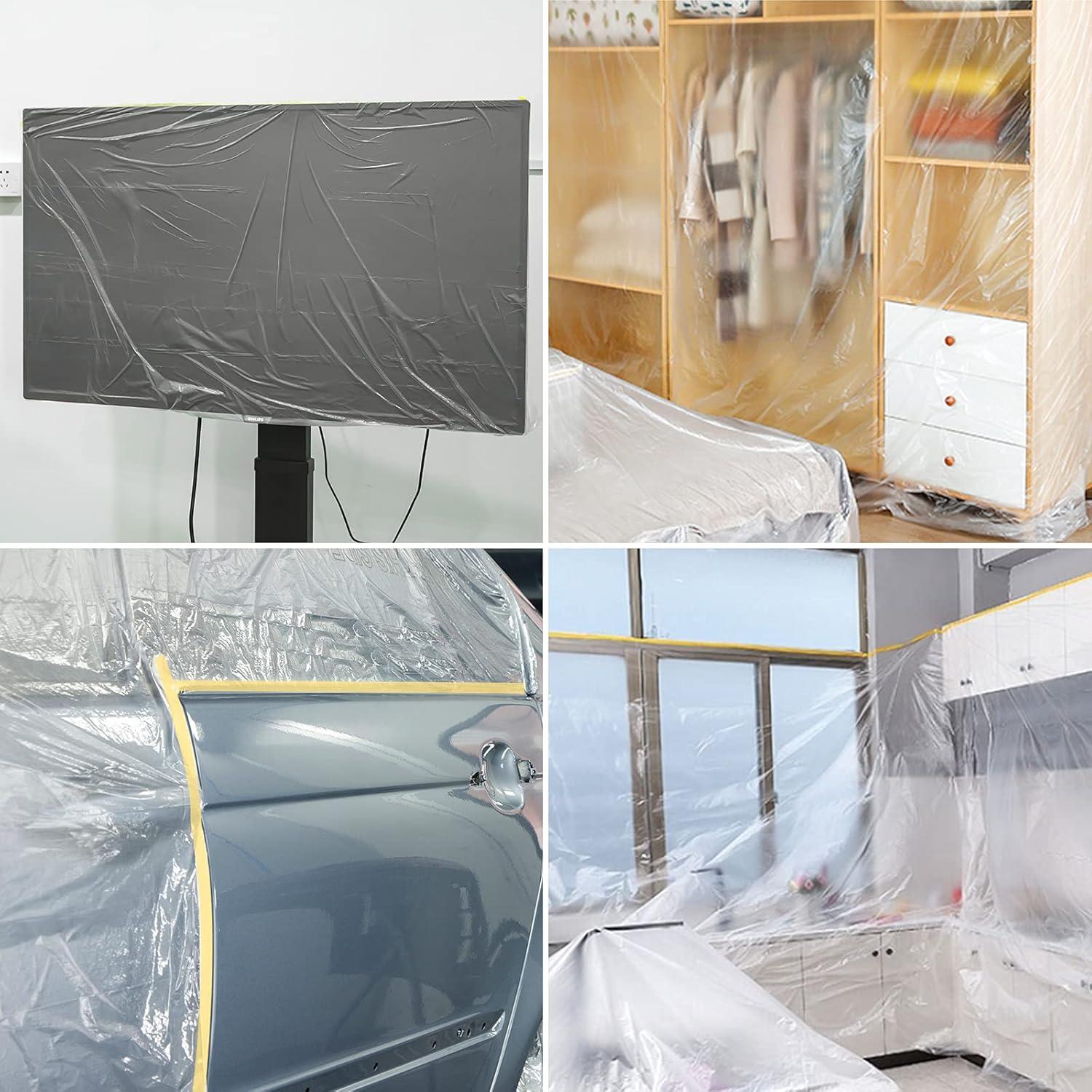 MyLifeUNIT Cinta y Película de Enmascarar 9 Piezas 55.88-149.86 cm