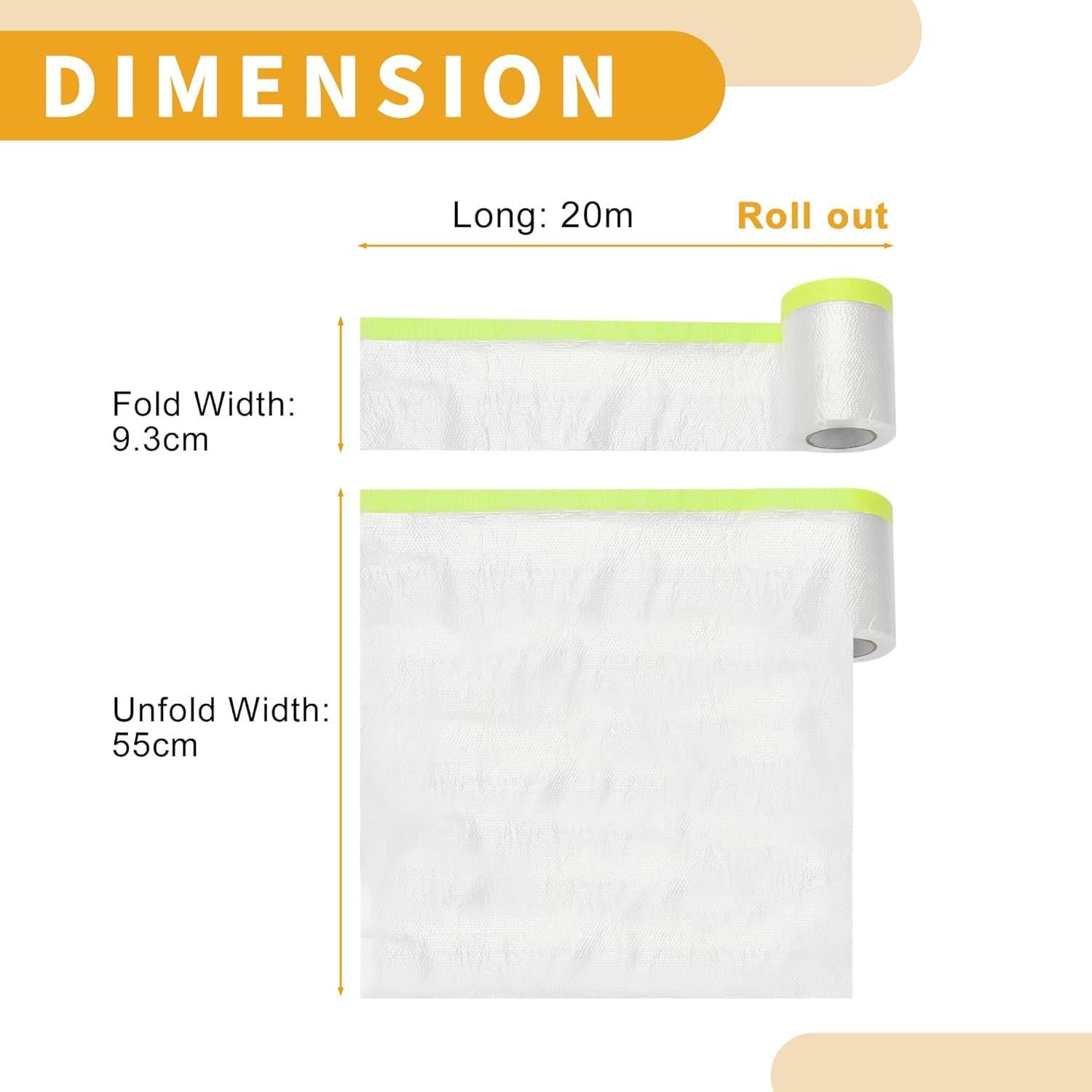 Rollo Película de Enmascarar 55x2000cm Partuto PE Film