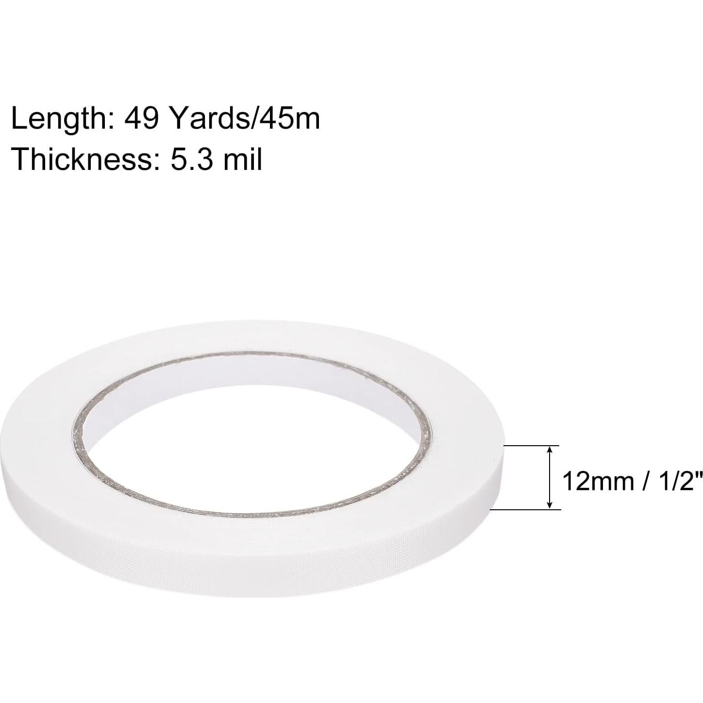 Cinta de Reparación de Encuadernación MECCANIXITY 12mm x 41m Blanca