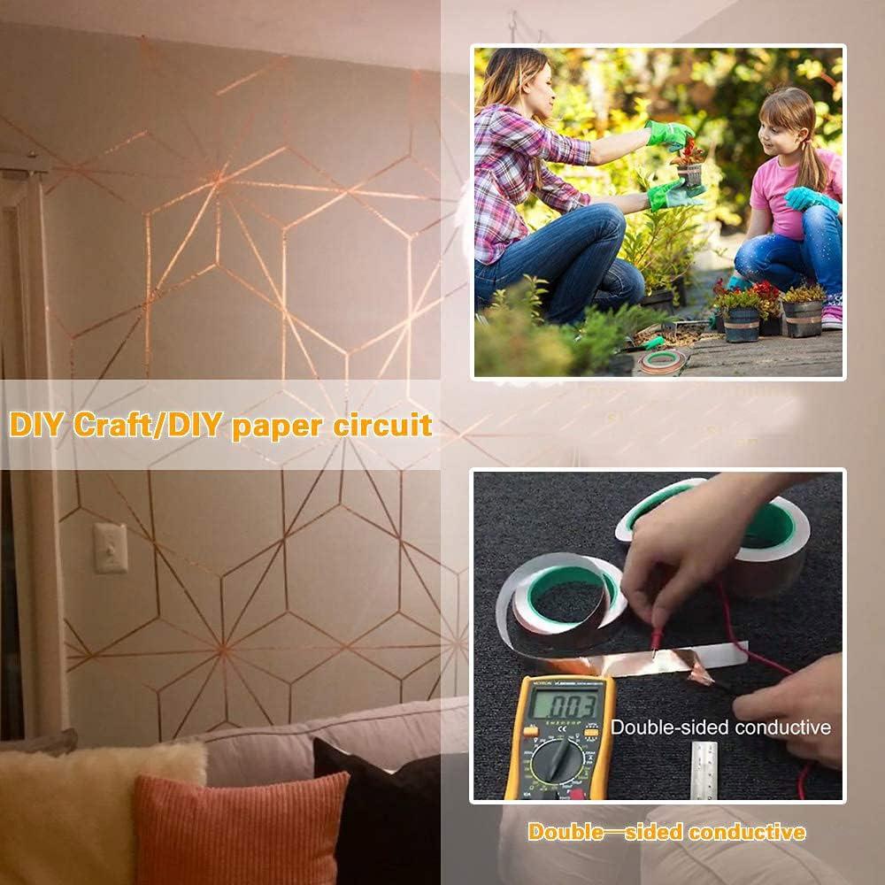 Cinta de Foil de Cobre Oubaka Doble Cara 6.35mm - Paquete de 4