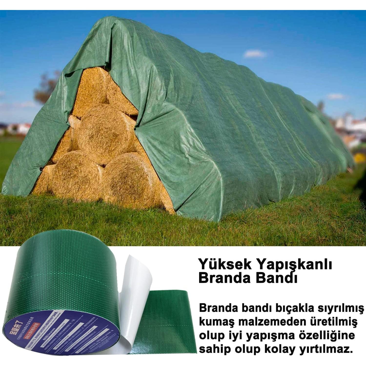 Cinta de Reparación de Lona KAIHENG 8cm x 5m Impermeable Verde