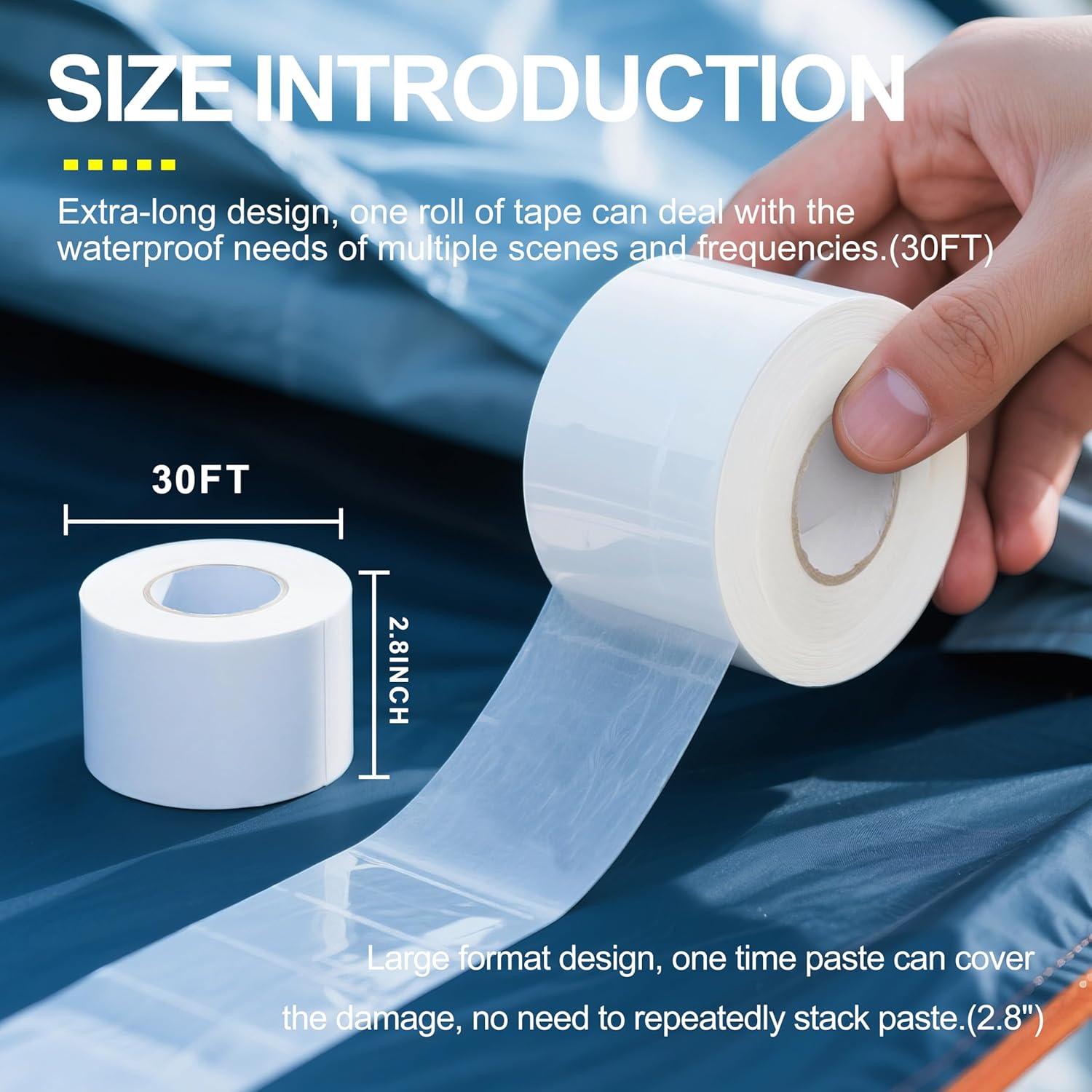 Cinta de Reparación Impermeable TIANLDD 8.38 cm x 9.14 m