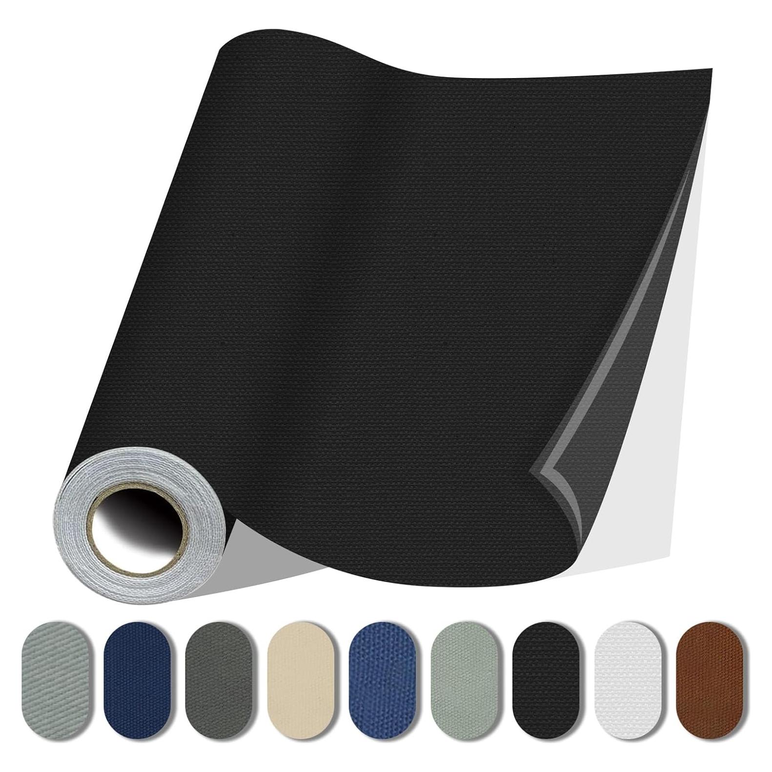 Parche de Tela Autoadhesivo Lifeshoon 8.9x200.7 cm Negro