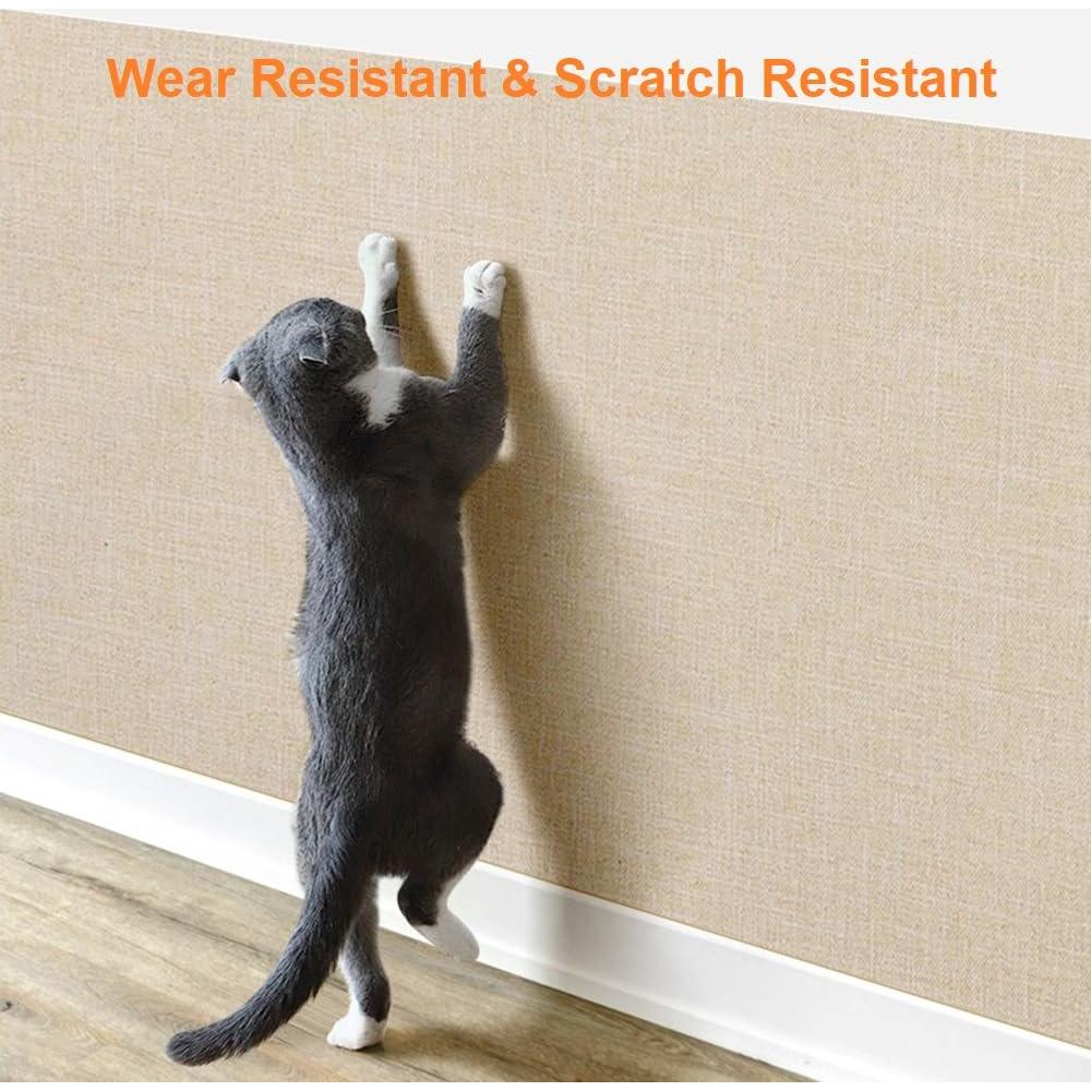 Parche de Lino Autoadhesivo QSJTLM 20x30cm Beige - 2 Piezas