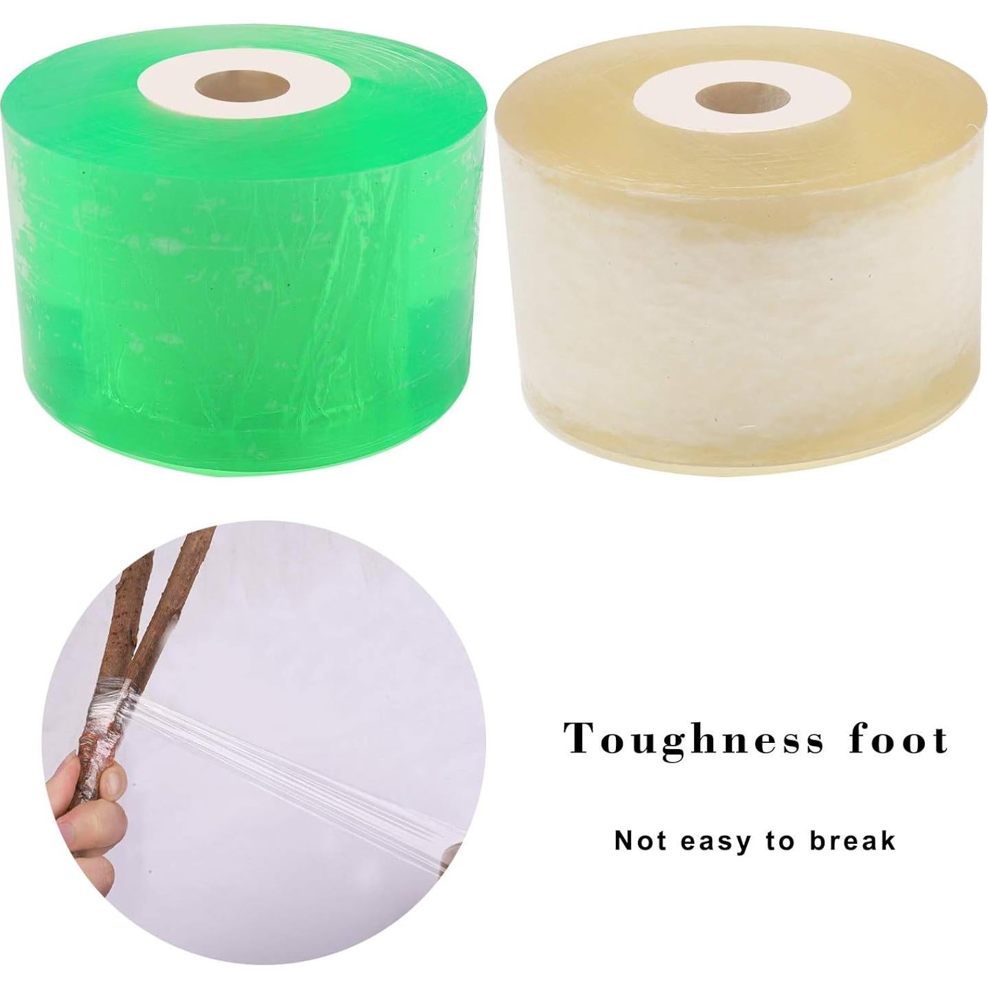 Cinta de Injerto Estirable 2 Pcs Pengxiaomei 3.05cm Verde Amarillo