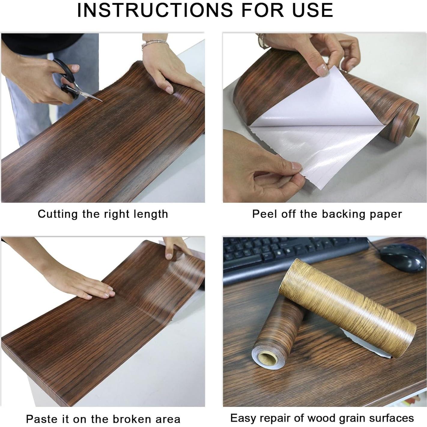Cinta de Reparación de Grano de Madera BOMEI 10m Autoadhesiva