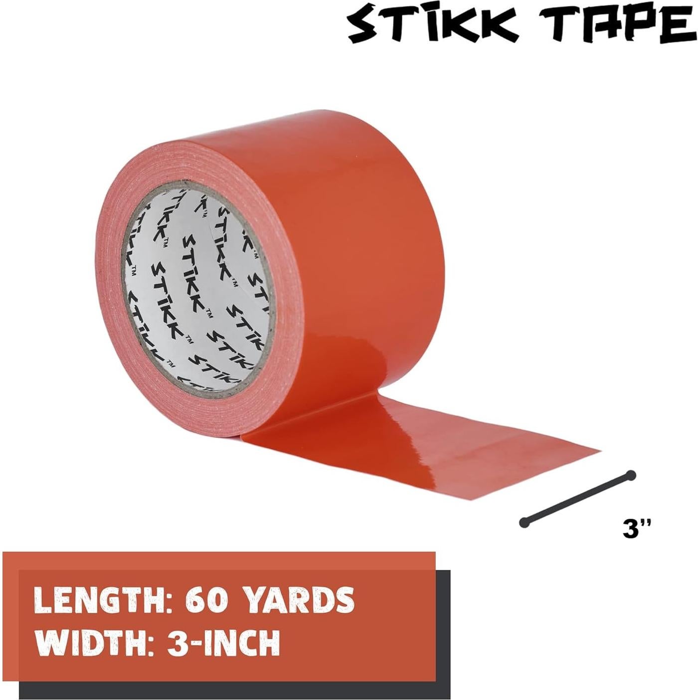 Cinta Ducto STIKK Naranja 7.62 cm x 22.86 m Alta Resistencia