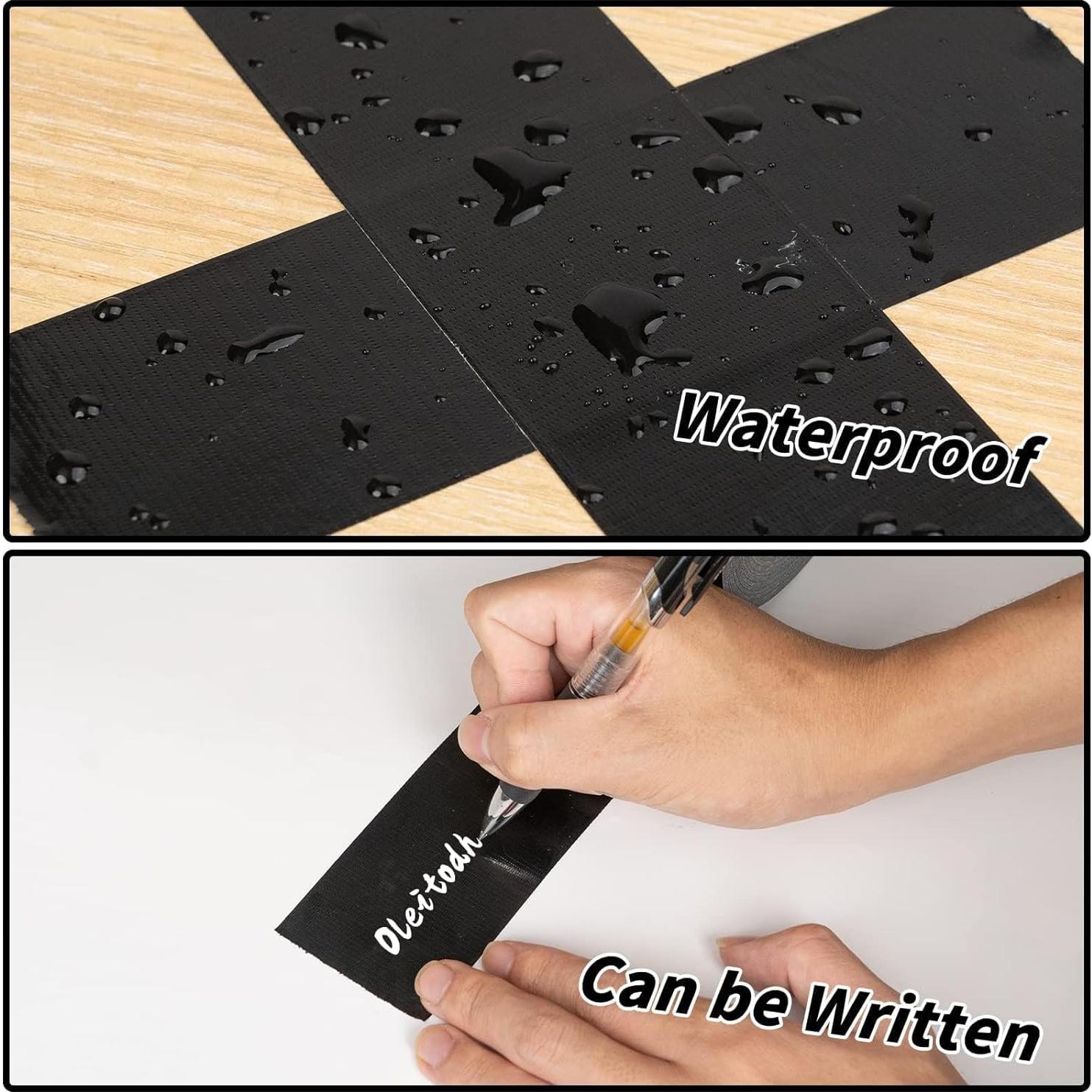 Cinta Adhesiva Negra Resistente Oleitodh 3" x 302.34m - 6 Rollos