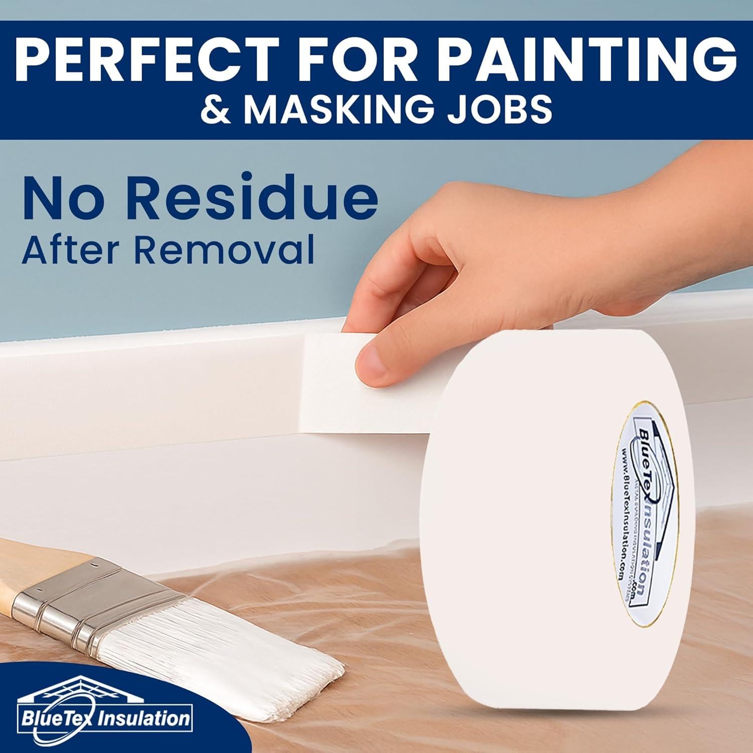 Cinta de Barrera de Vapor BlueTex 5 cm x 59,7 m para Aislamiento