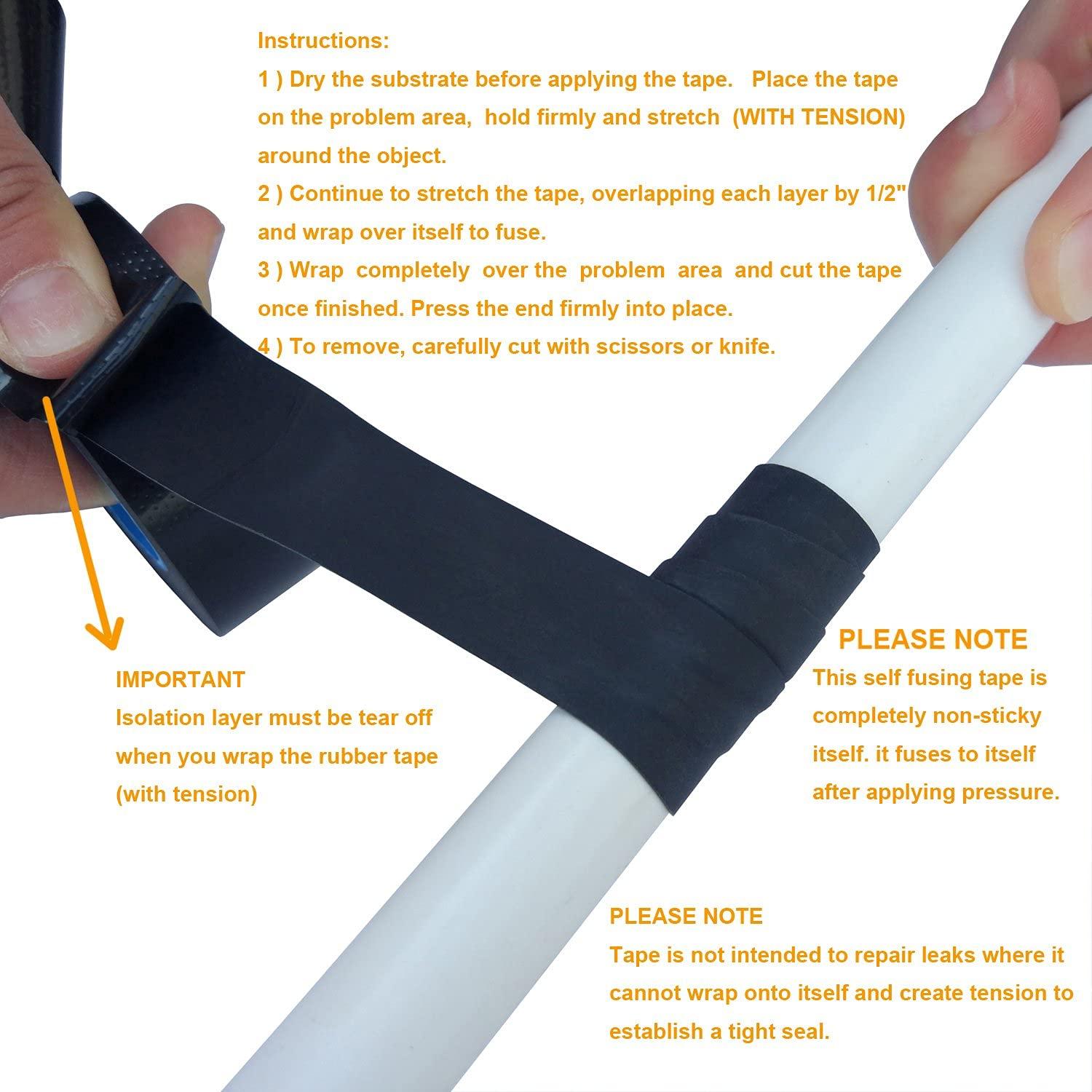 Cinta de Goma Autoadhesiva Lichamp 1" x 3m - 6 Rollos