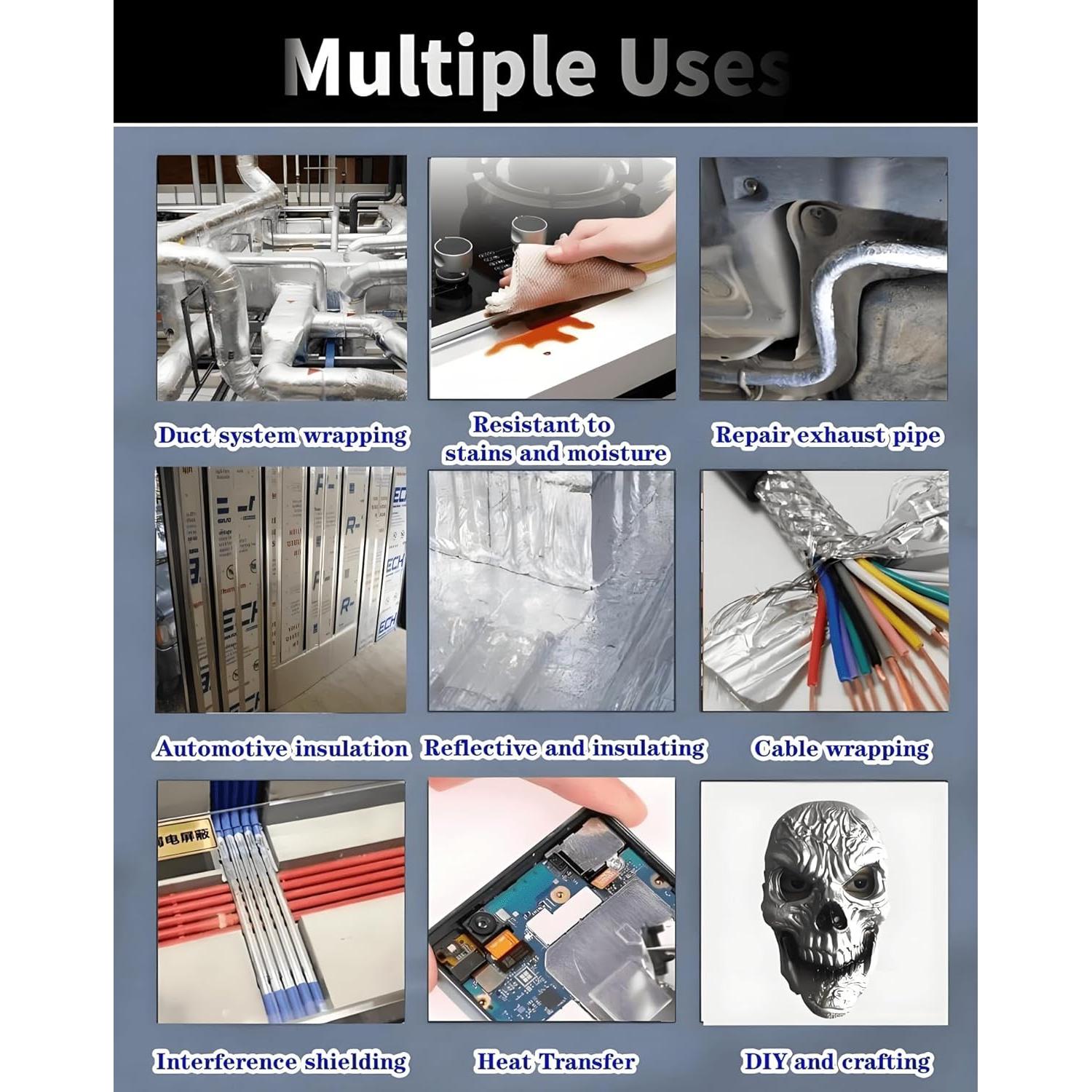 Cinta de Aluminio 5.08 cm x 15.24 m 4 mil ANGKEEL