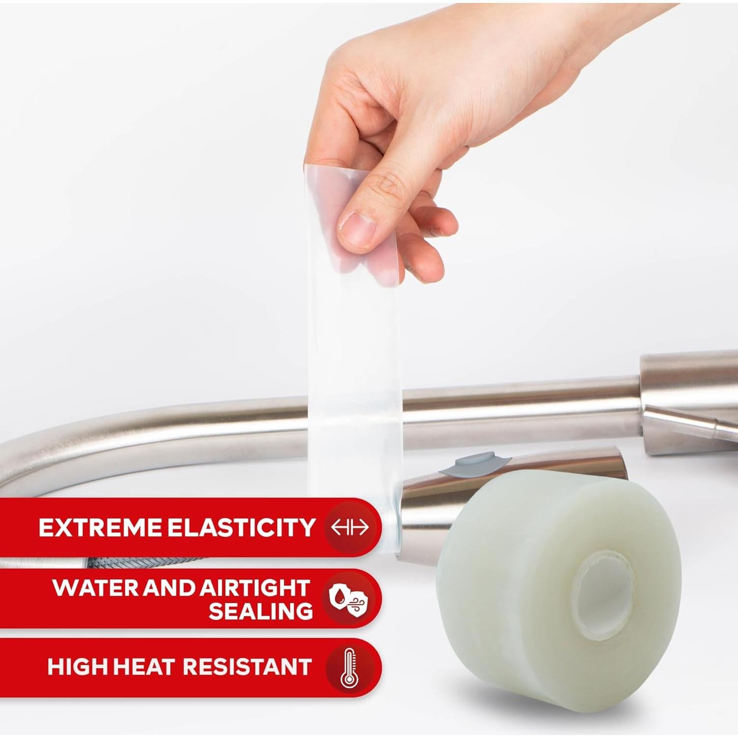 Cinta de Silicona Autoadhesiva XFasten Pro 3.81 cm x 4.57 m