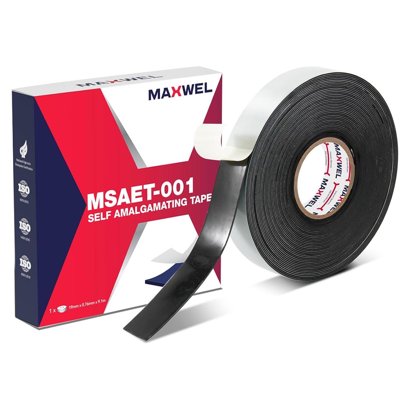 Cinta de Empalme Autoamalgamante Maxwel 19mm x 9.1m 35kV