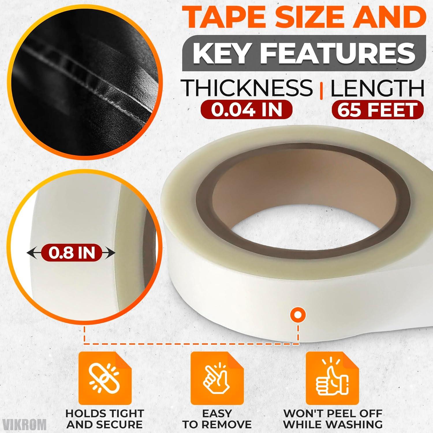 Cinta de Costura Impermeable VIKROM 20m x 2cm Blanca