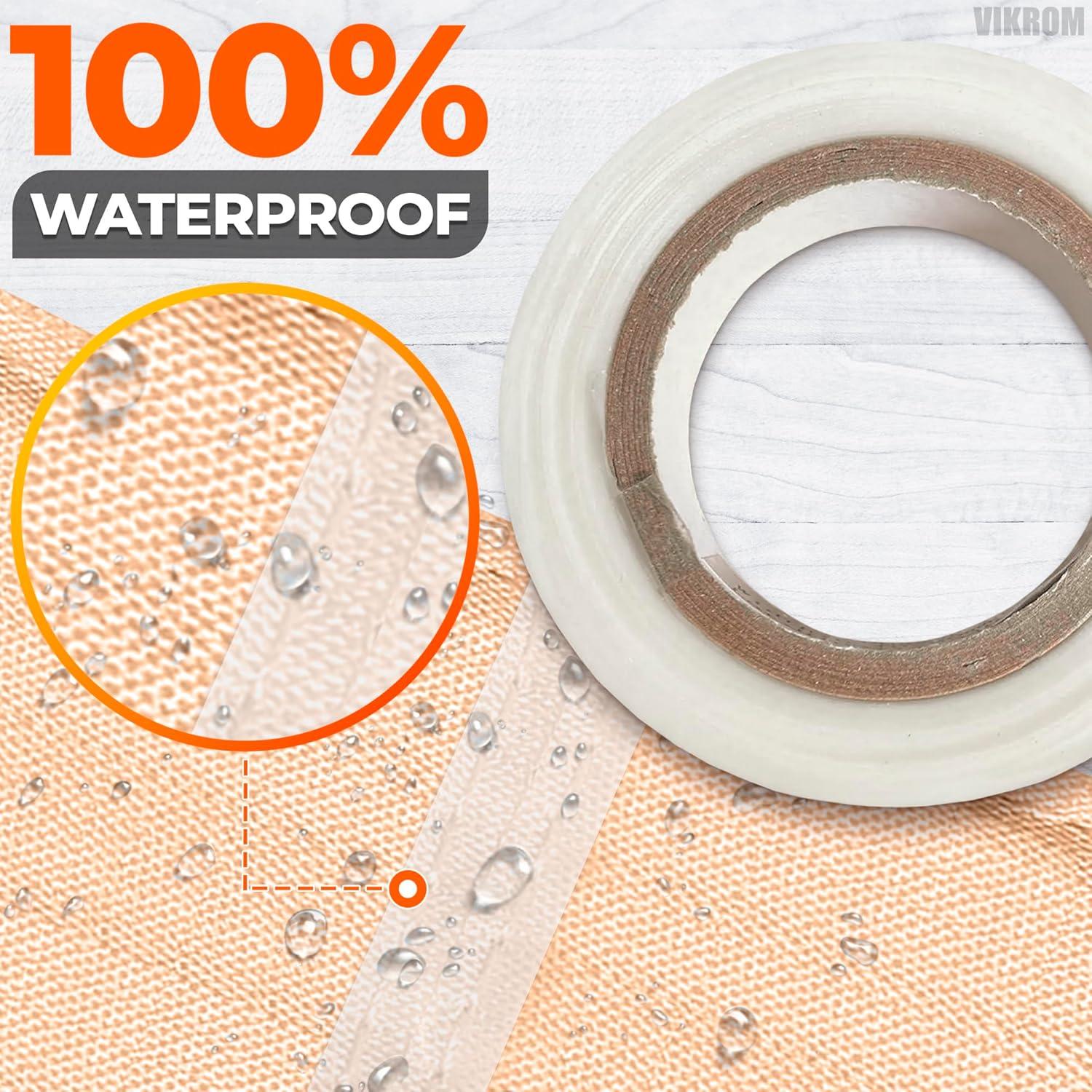 Cinta de Costura Impermeable VIKROM 20m x 2cm Blanca