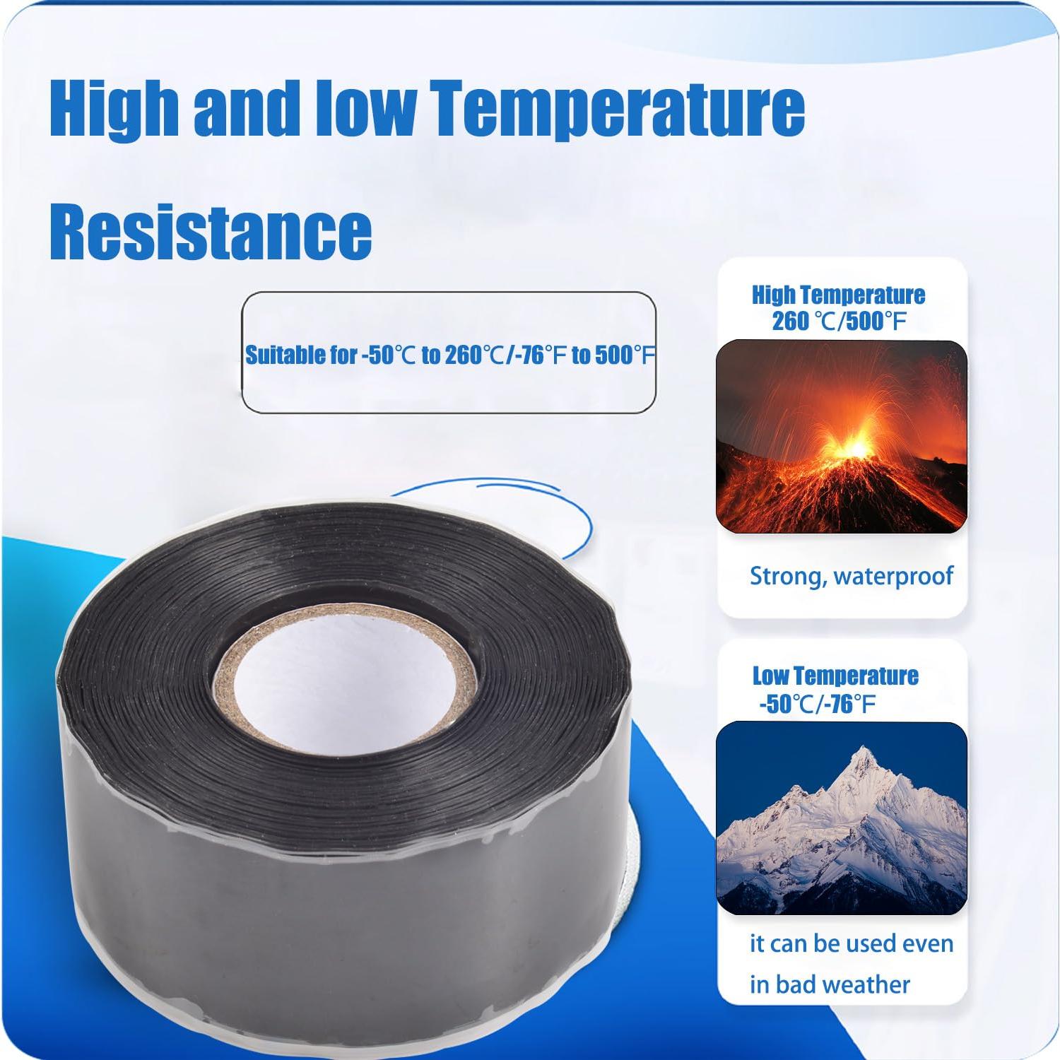 Cinta de Silicona Auto-Fusionante Marlaaiorg 2.54 cm x 4.57 m
