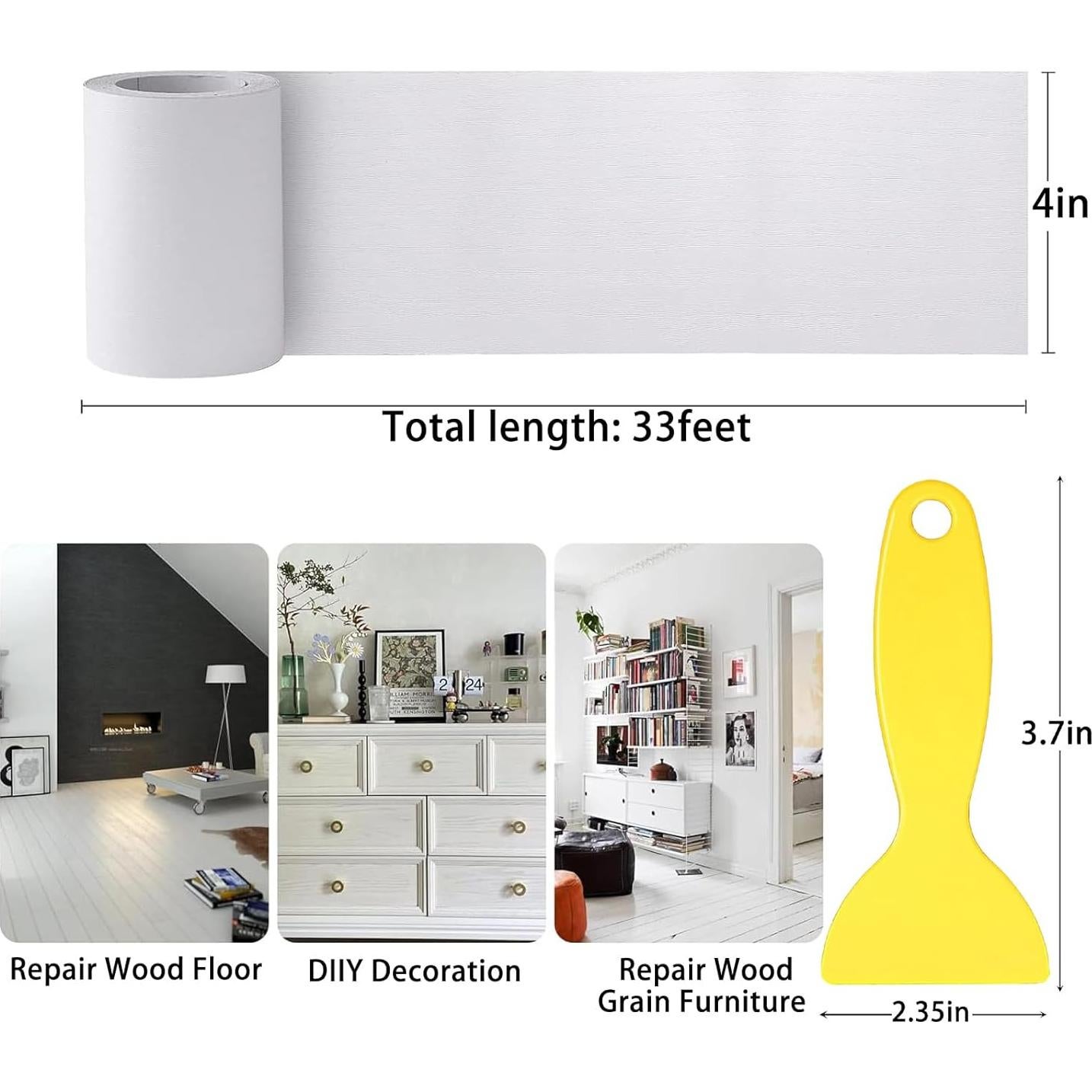 Cinta de Reparación de Madera KOBFUN 10m x 10cm Autoadhesiva