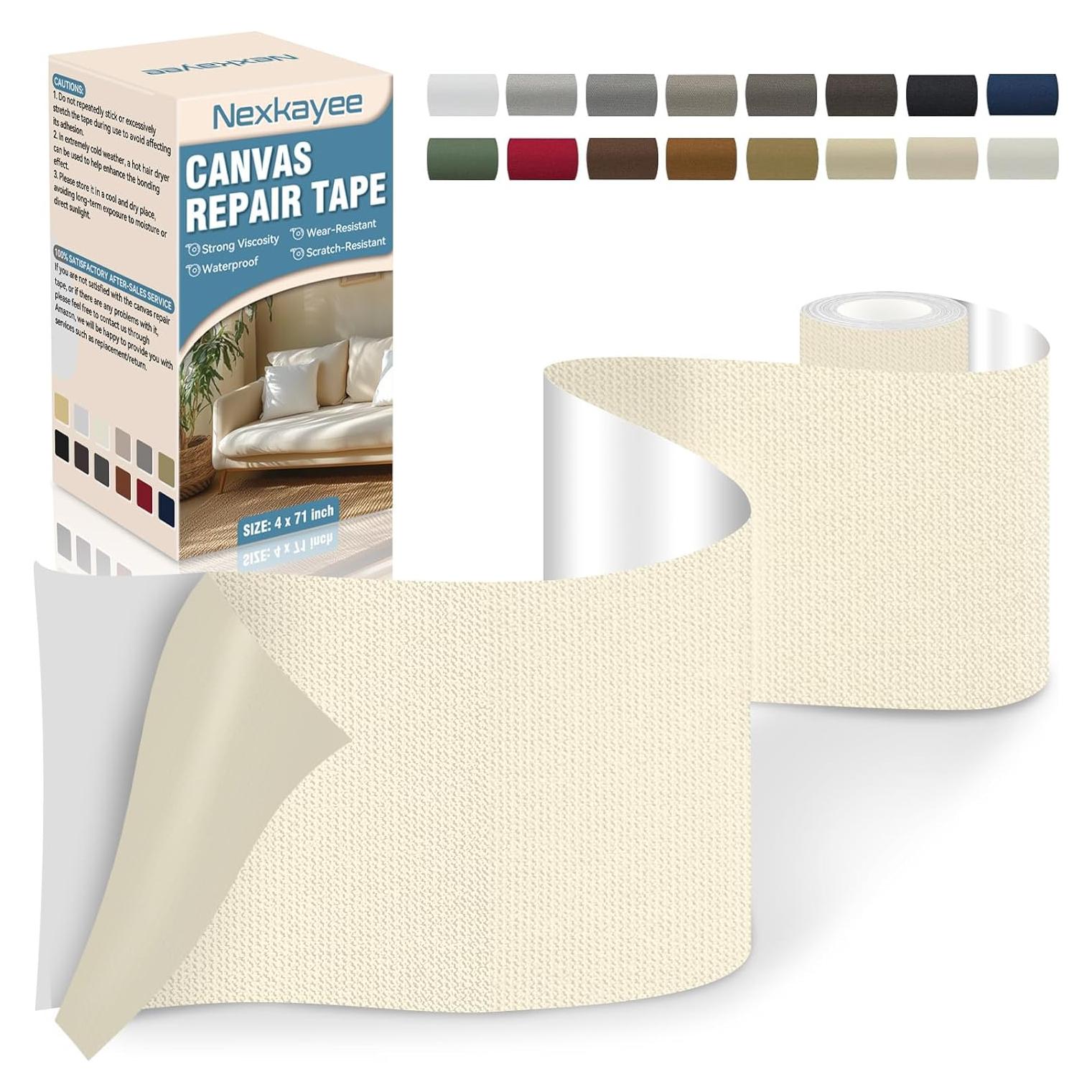 Cinta de Reparación de Lona Nexkayee 10x17 cm Beige