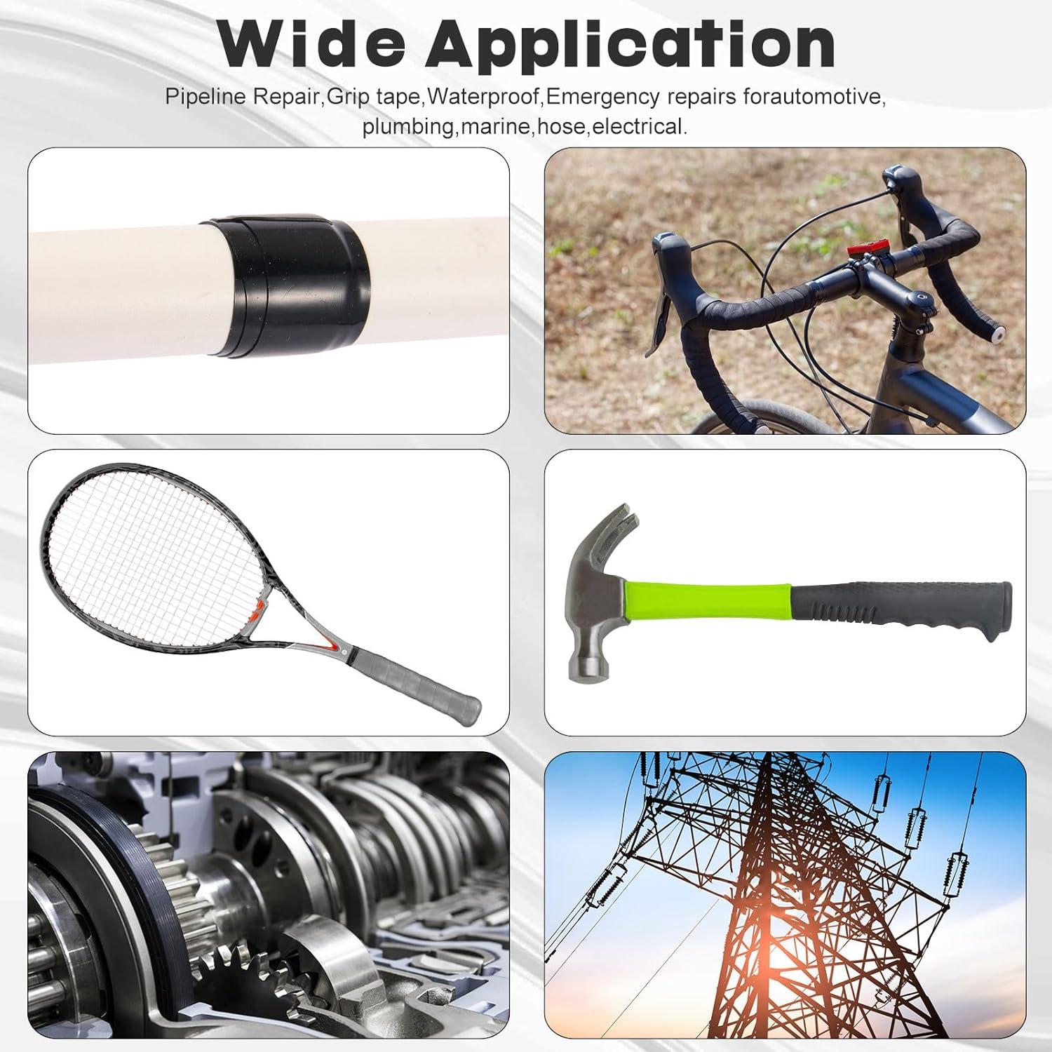 Cinta de Silicona Autoadhesiva FDALAS 2.5cm x 10m Negra