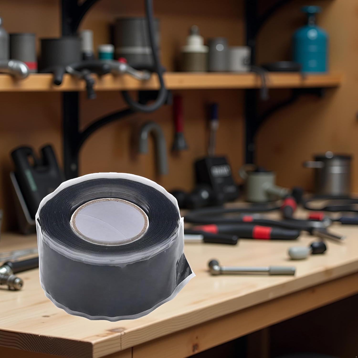 Cinta de Reparación de Silicona Auto-Fusionante Jizlan 2.54cm x 1.52m