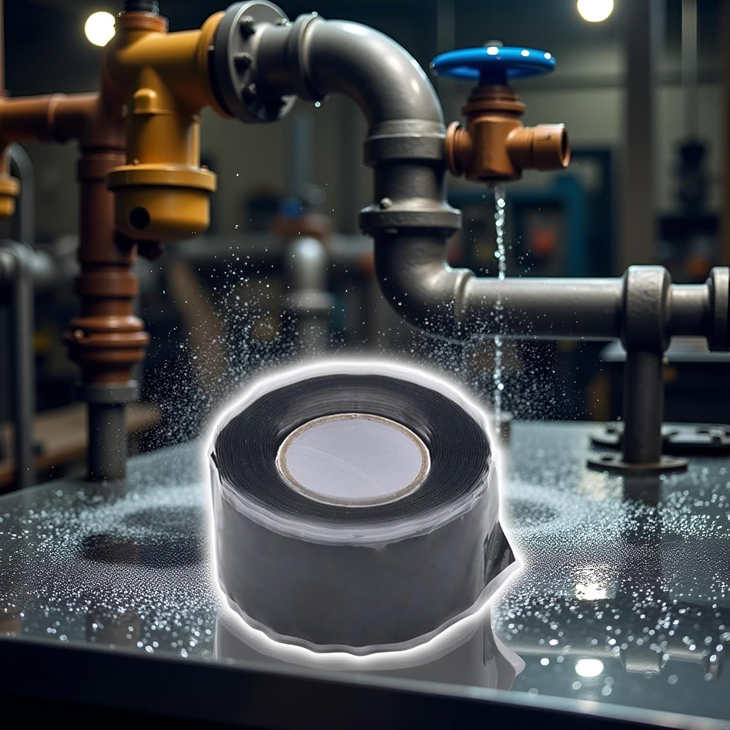 Cinta de Reparación de Silicona Auto-Fusionante Jizlan 2.54cm x 1.52m